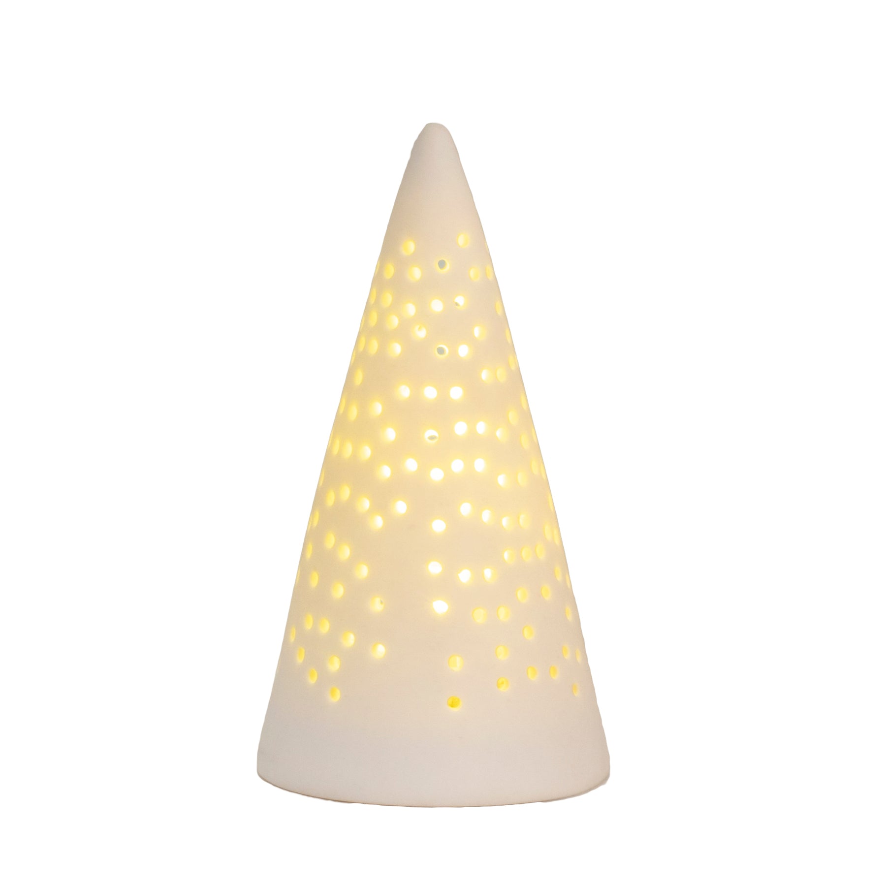 RÄDER LED light "Christmas tree" small - matt porcelain white 