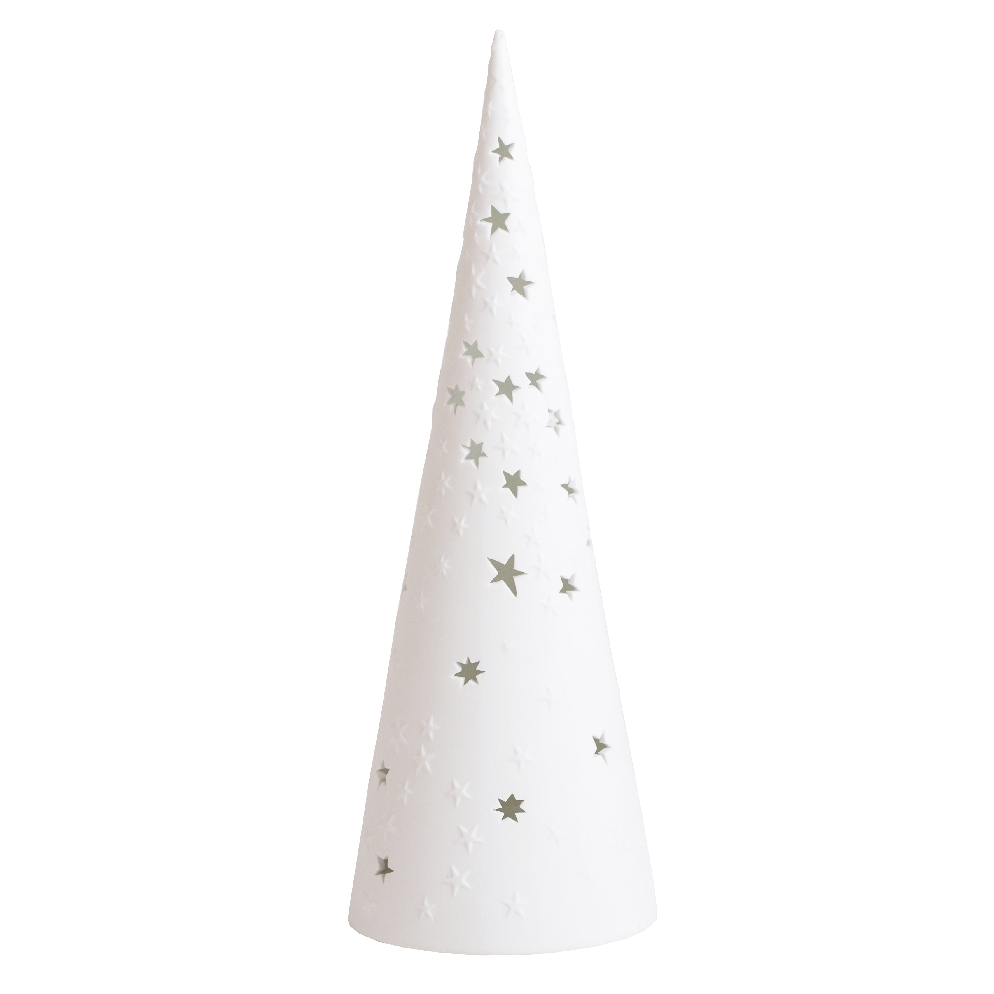 RÄDER LED light "Light Forest" large - matt porcelain white "Stars" 