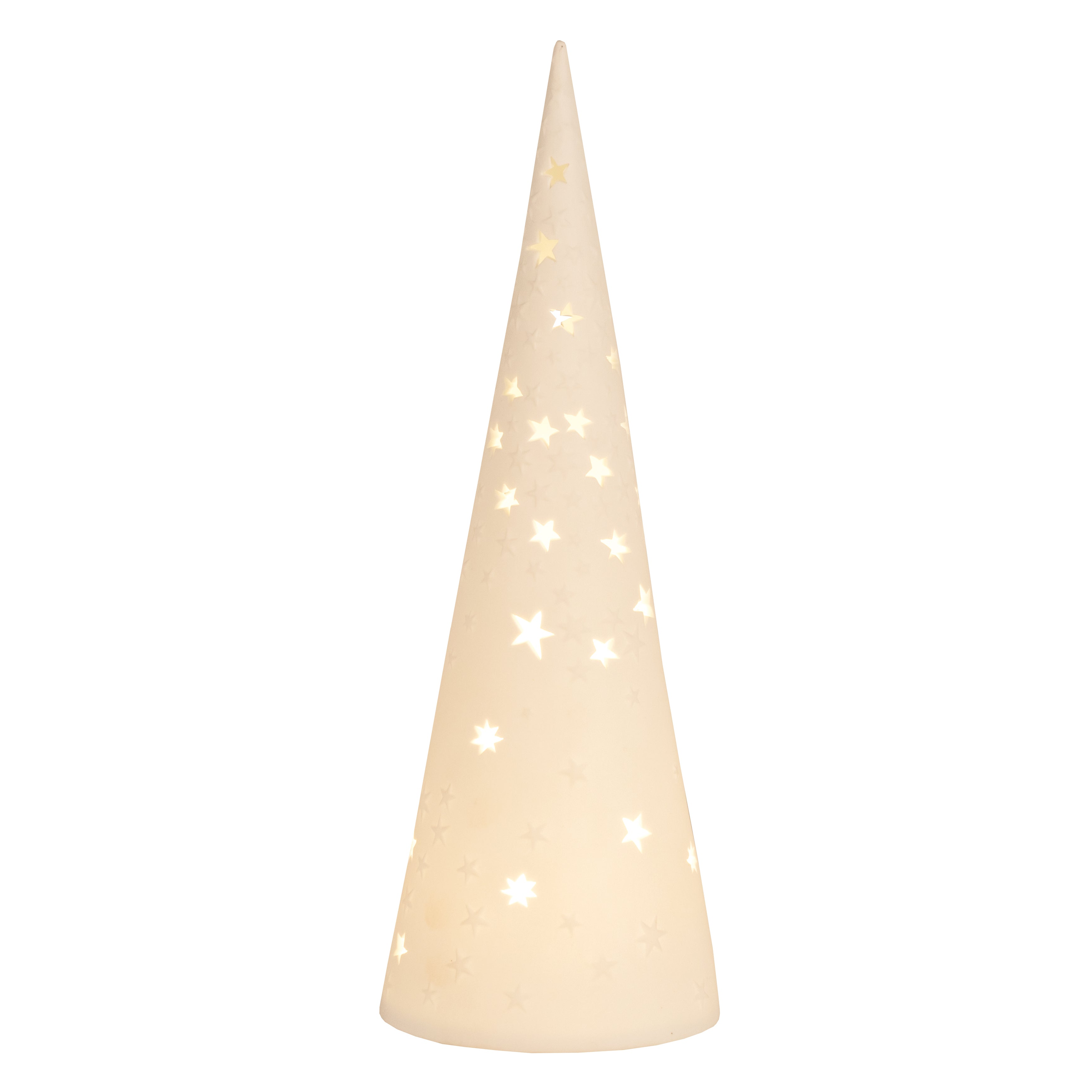 RÄDER LED light "Light Forest" large - matt porcelain white "Stars" 