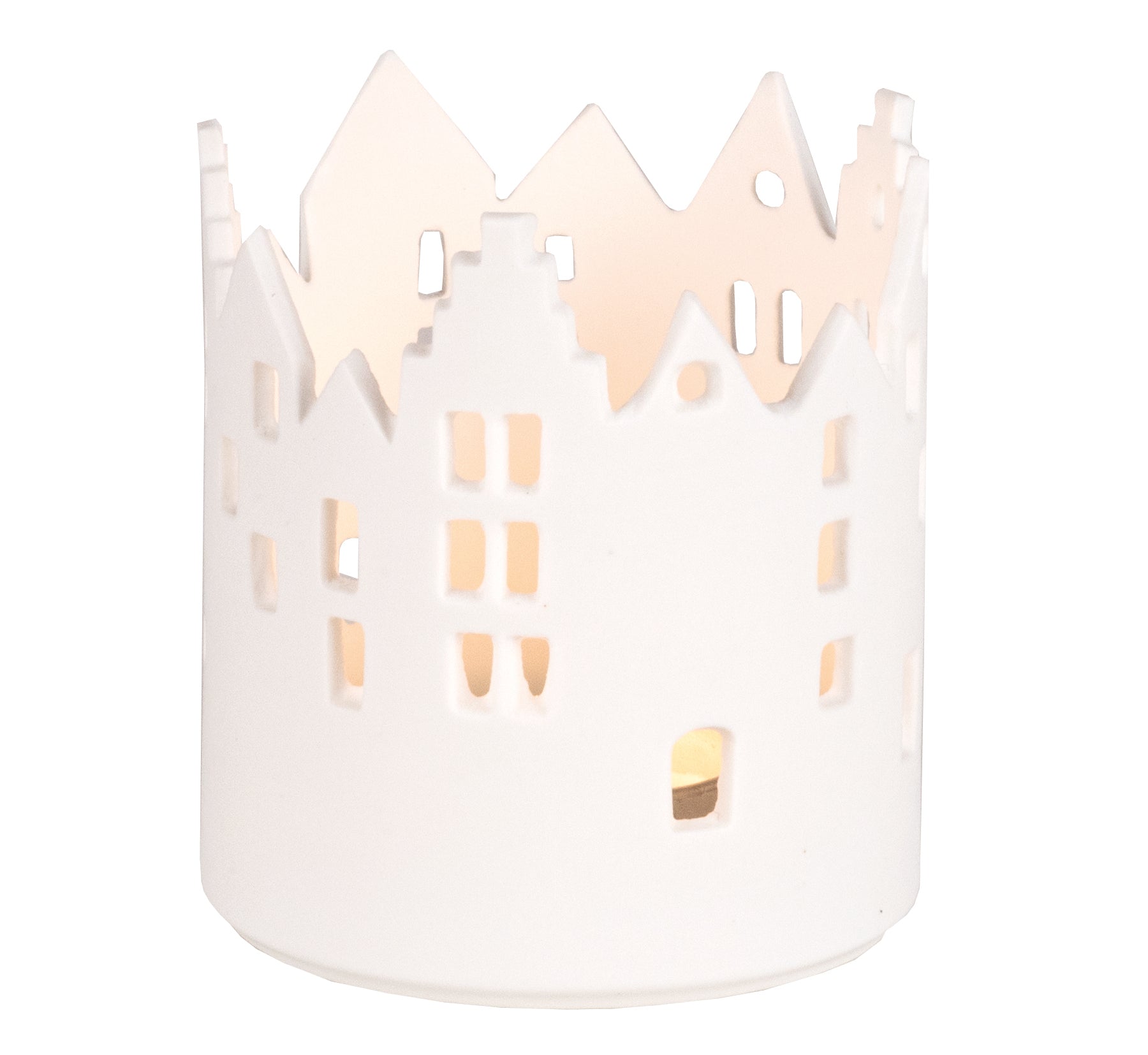 RÄDER tealight holder "Stadtlicht" – hyggelig lighting made of unglazed porcelain