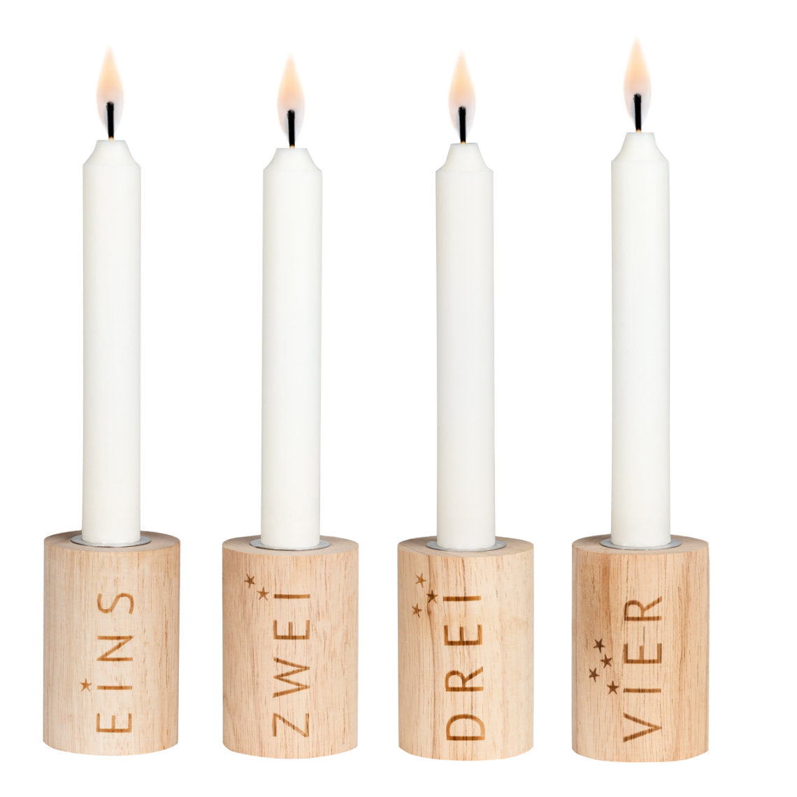 RÄDER Advent Light Set of 4 – Wood 