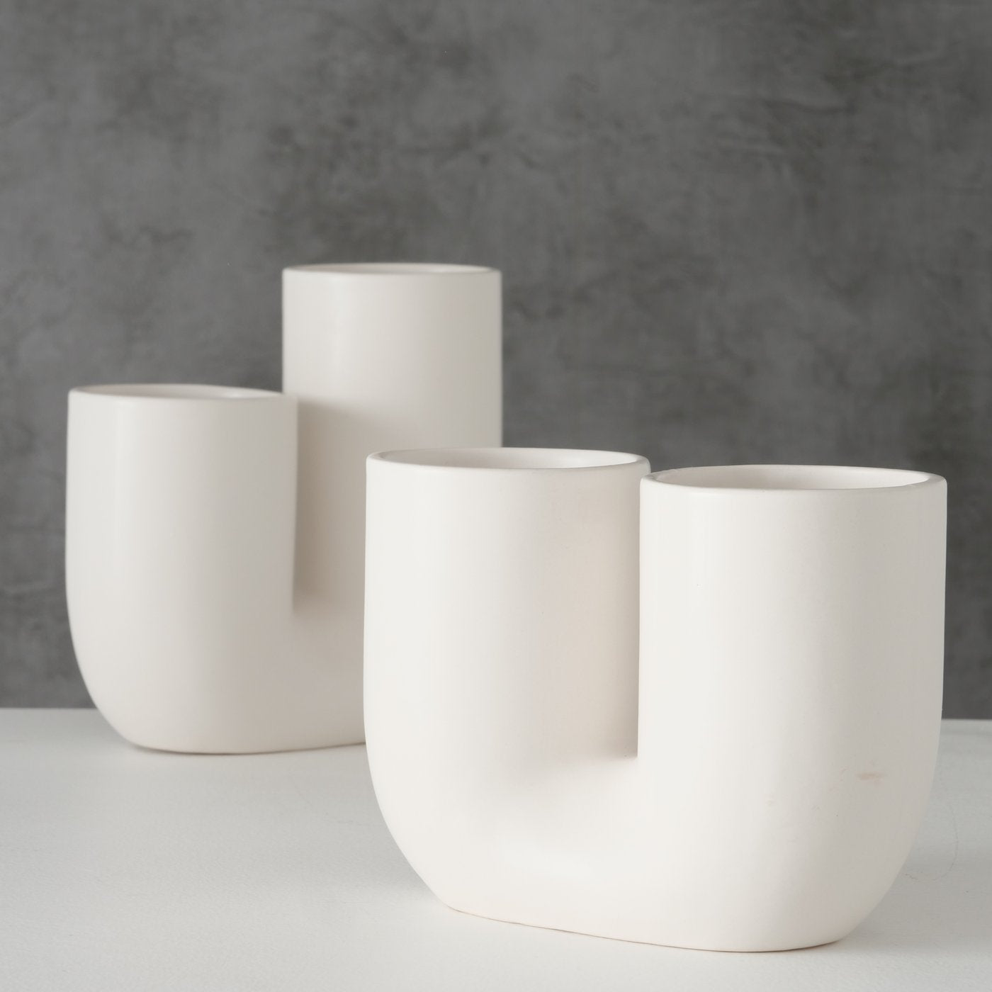 Vases Filiko set of 2 | white