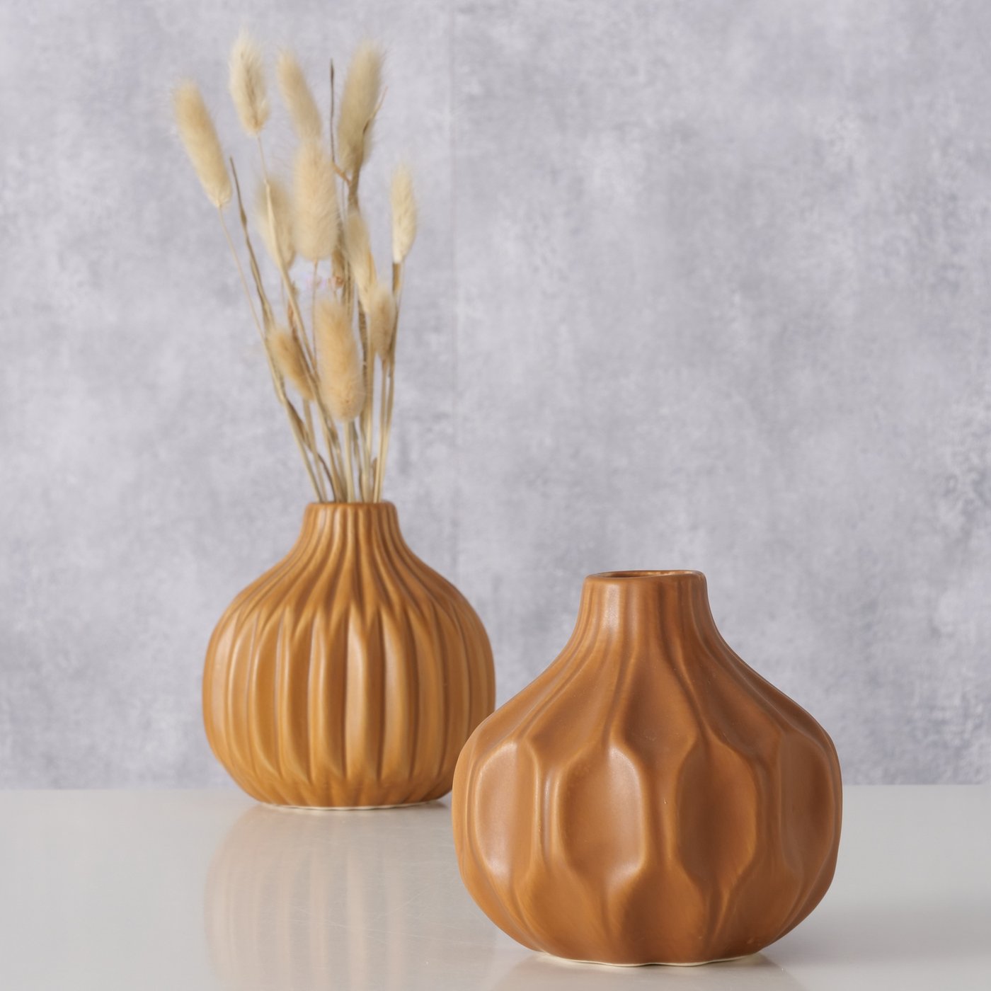 Vase Lenja - 2er Set braun - Lykke&You GmbH