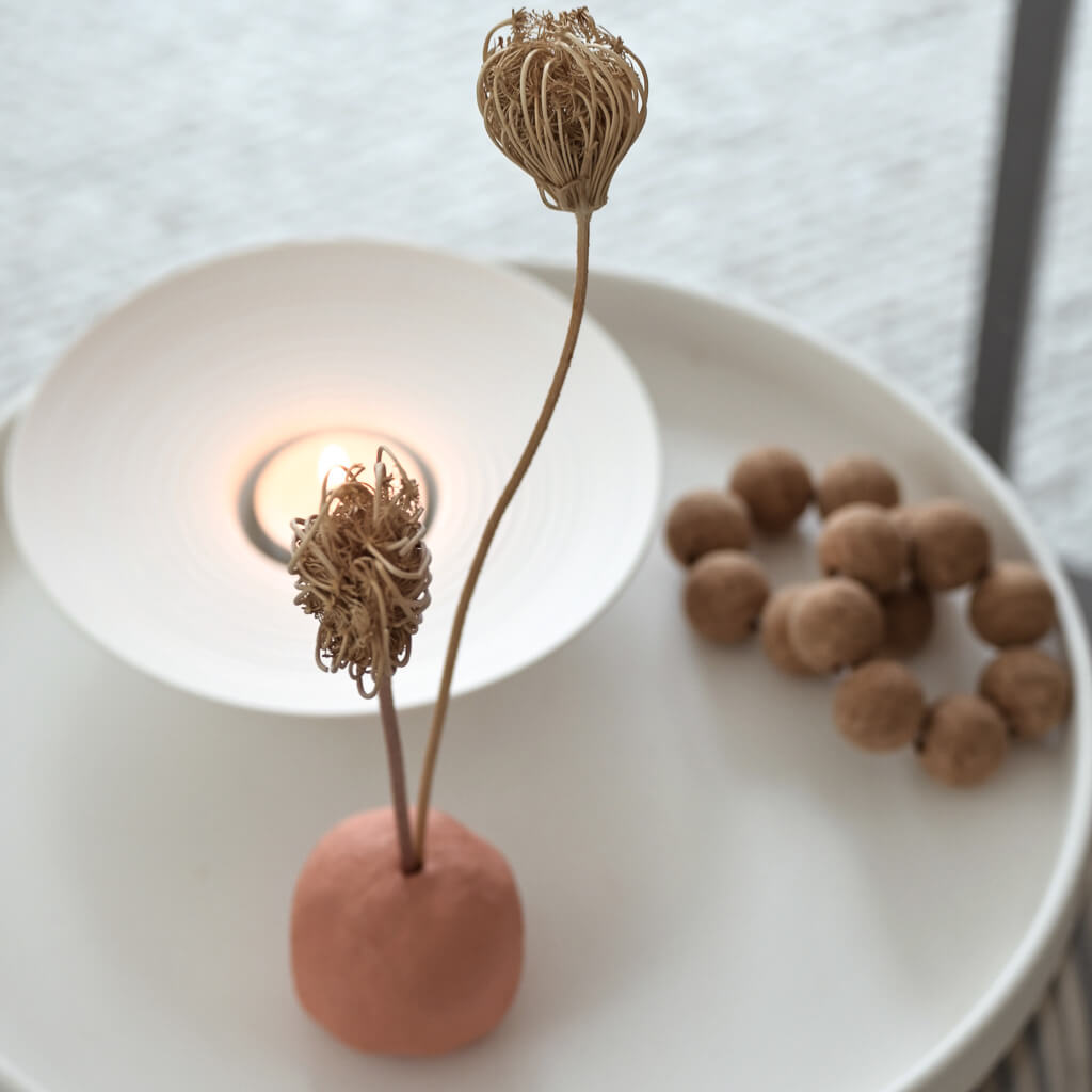 Trockenblumen Flowergram selbermachen Kugelform