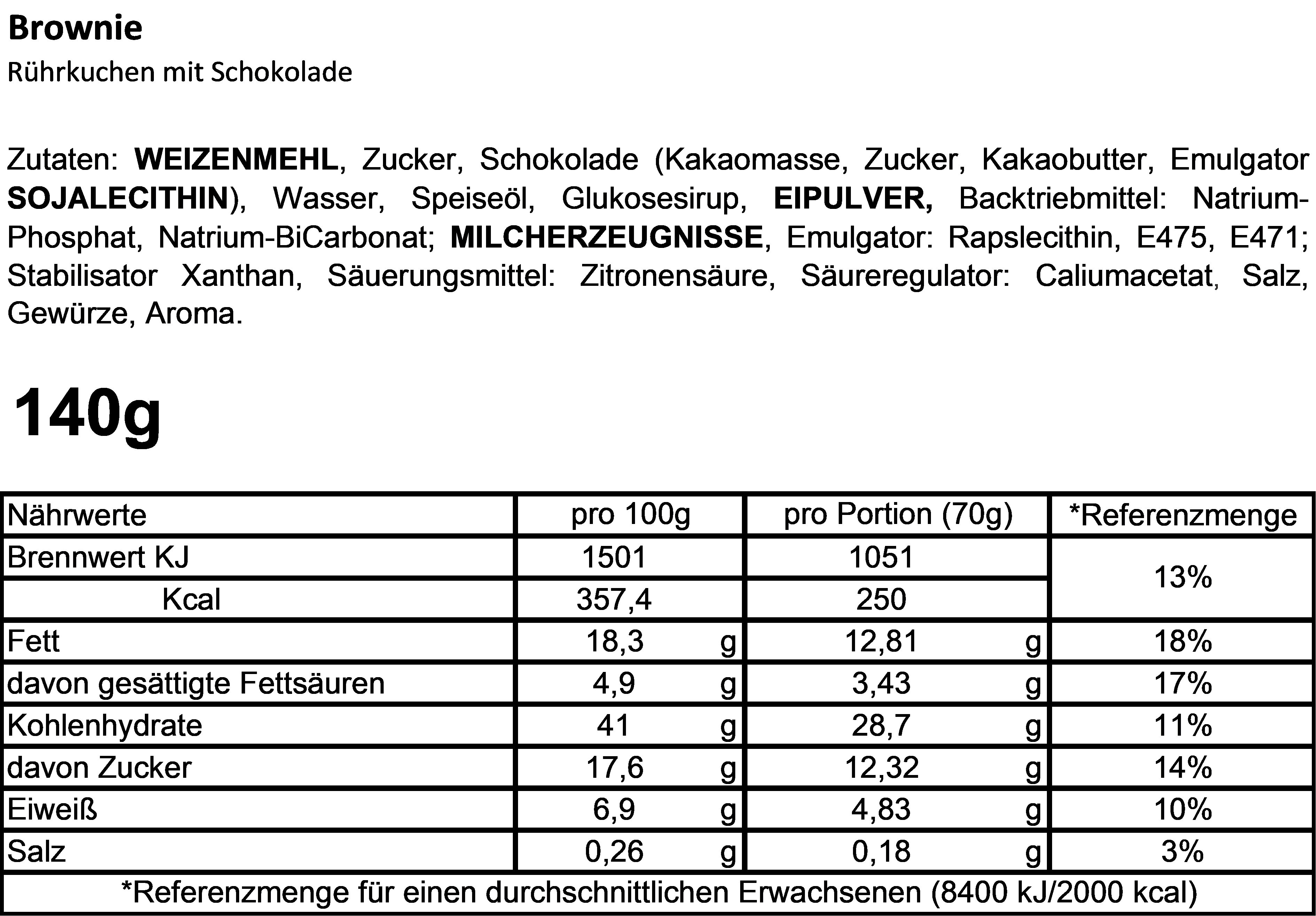 Cancake Merry Christmas - Frohe Weihnachten gold Brownie