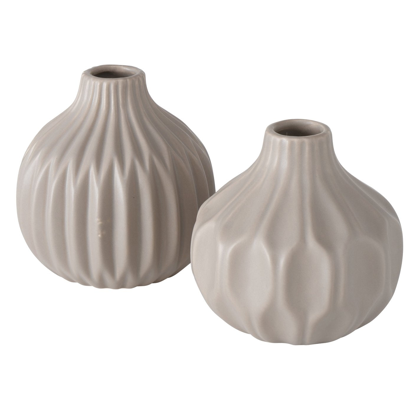 Vase Lenja - 2er Set beige - Lykke&You GmbH