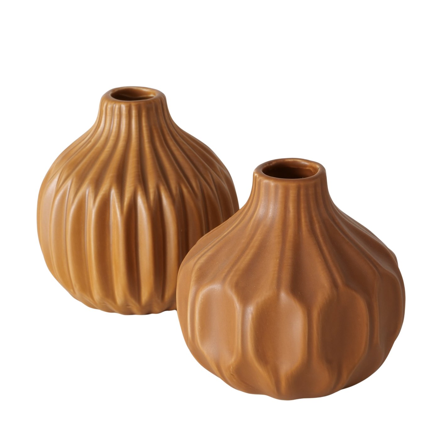 Vase Lenja - 2er Set braun - Lykke&You GmbH