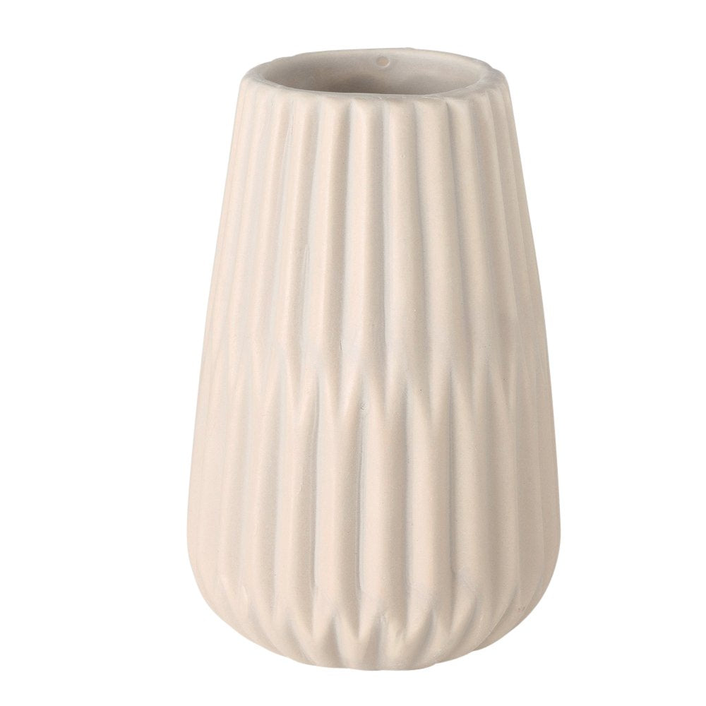 Schlichte Porzellanvase in beige – Zeitloses Design für jedes Ambiente