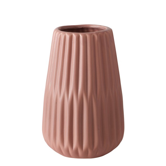 Schlichte Porzellanvase in terracotta – Zeitloses Design für jedes Ambiente - Lykke&You GmbH
