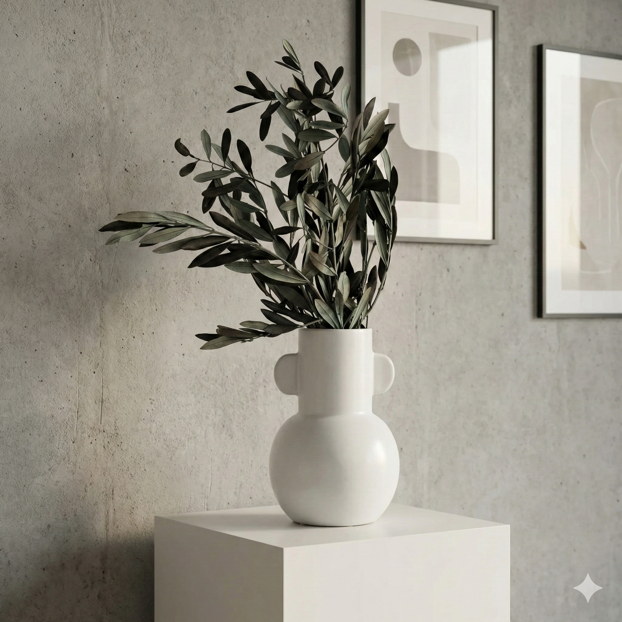 Preserved olive branches - natural decoration from Italy