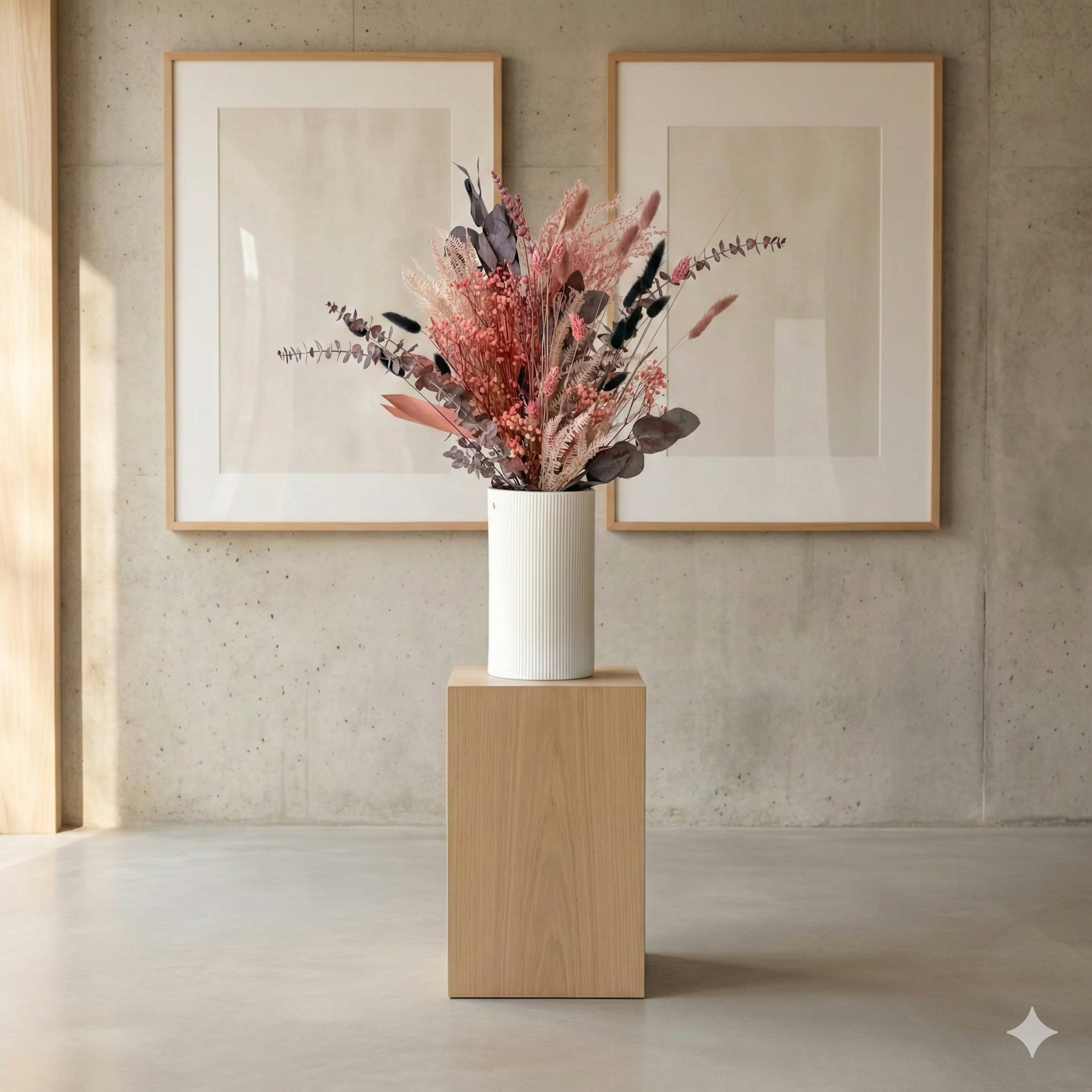 Touch of Pink: Timeless elegance in shades of pink - dried flower bouquet for the whole year