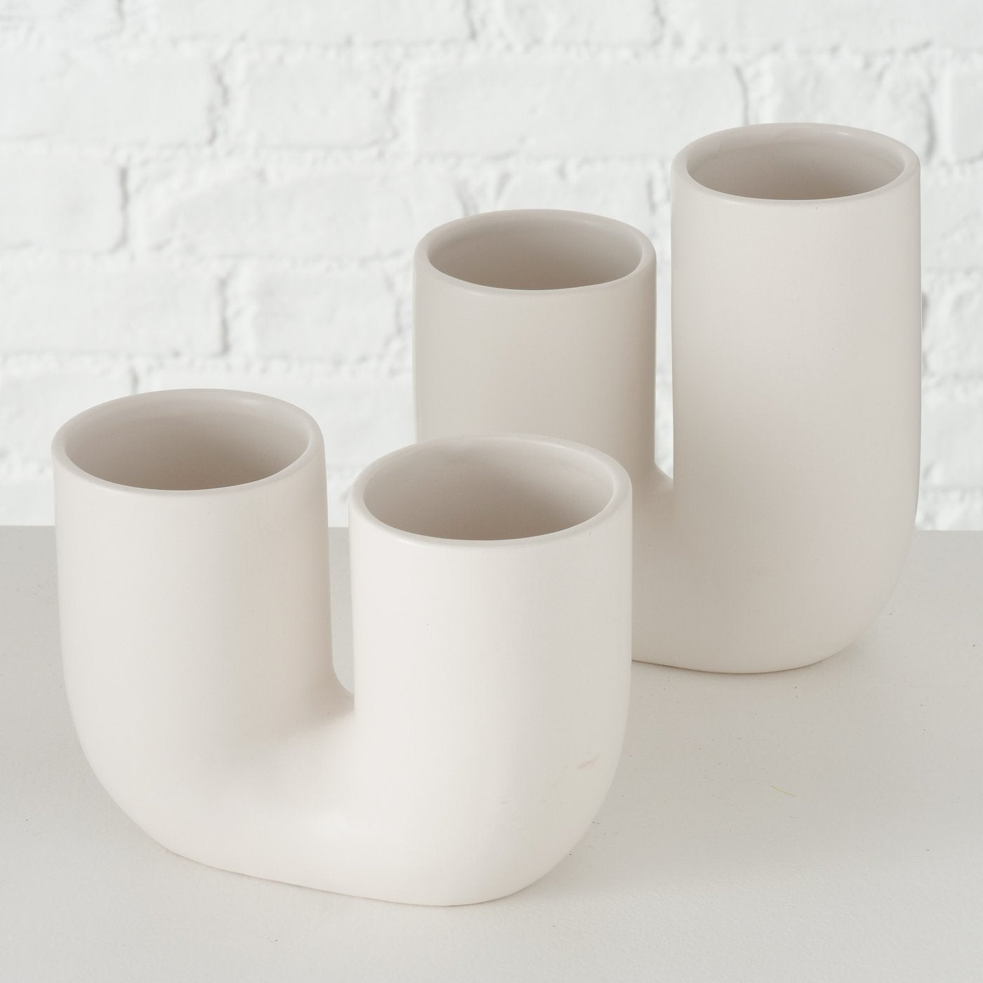 Vases Filiko set of 2 | white