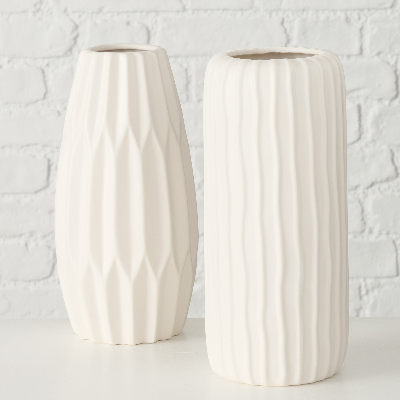 Vase Aquarell - weiß
