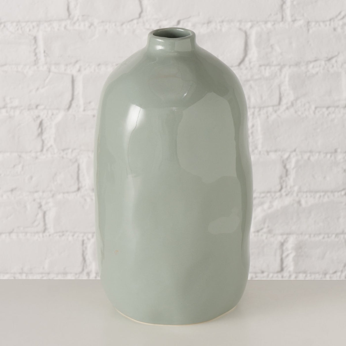 Ogivil Vase - Steingut in grün