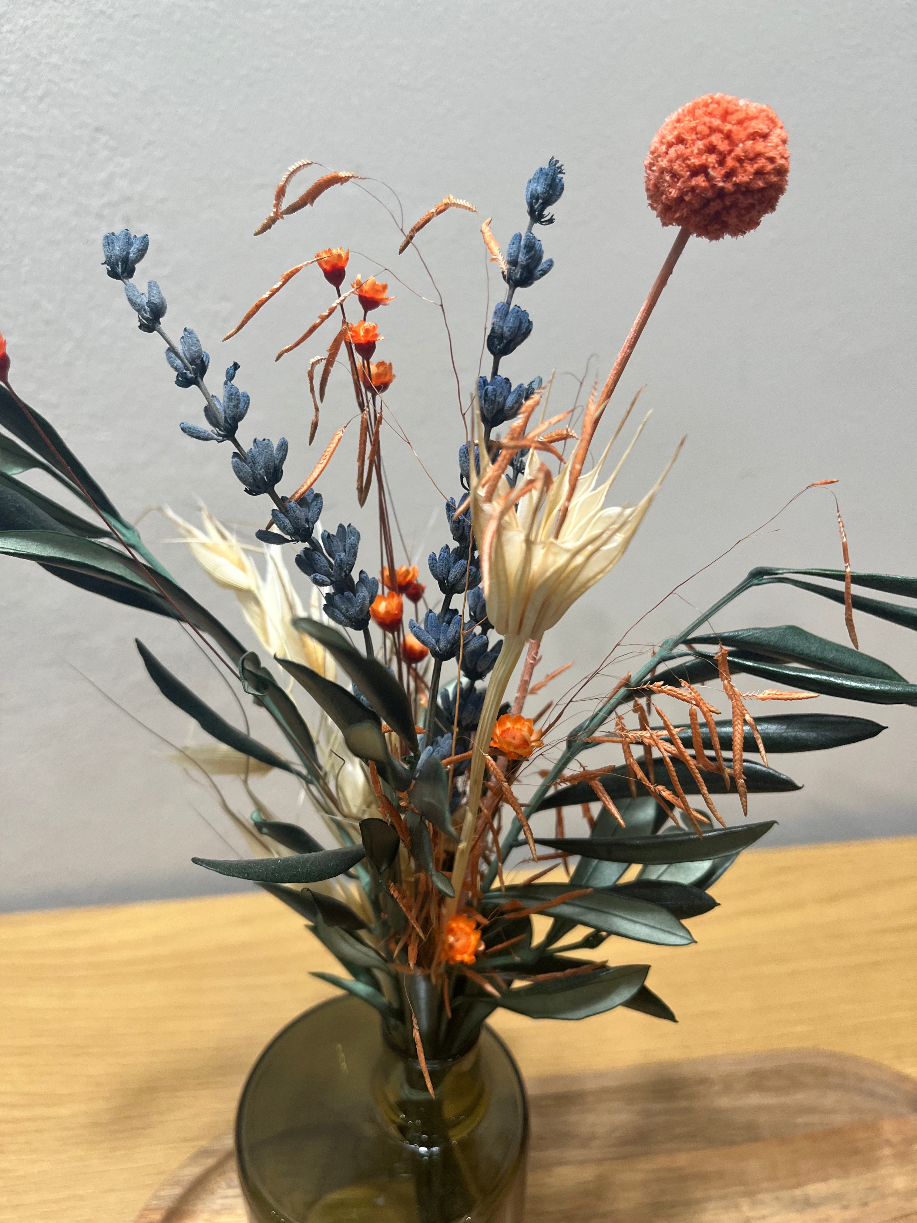 Olive & Wild Mini - Natürlicher Trockenblumenstrauß mit Olive