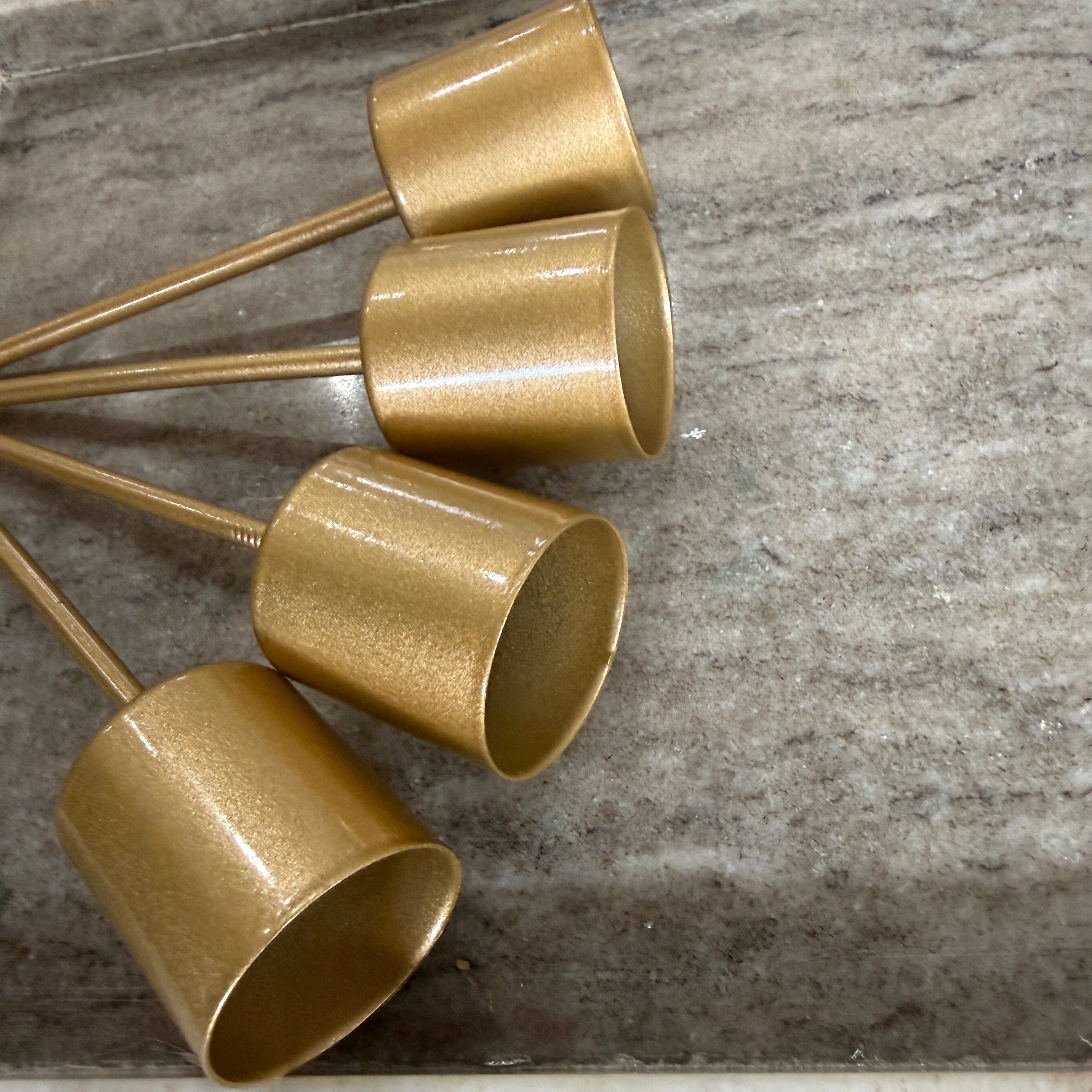 Kerzenhalter Adventskranz mit Dorn für Stabkerzen 2,5 cm - matt