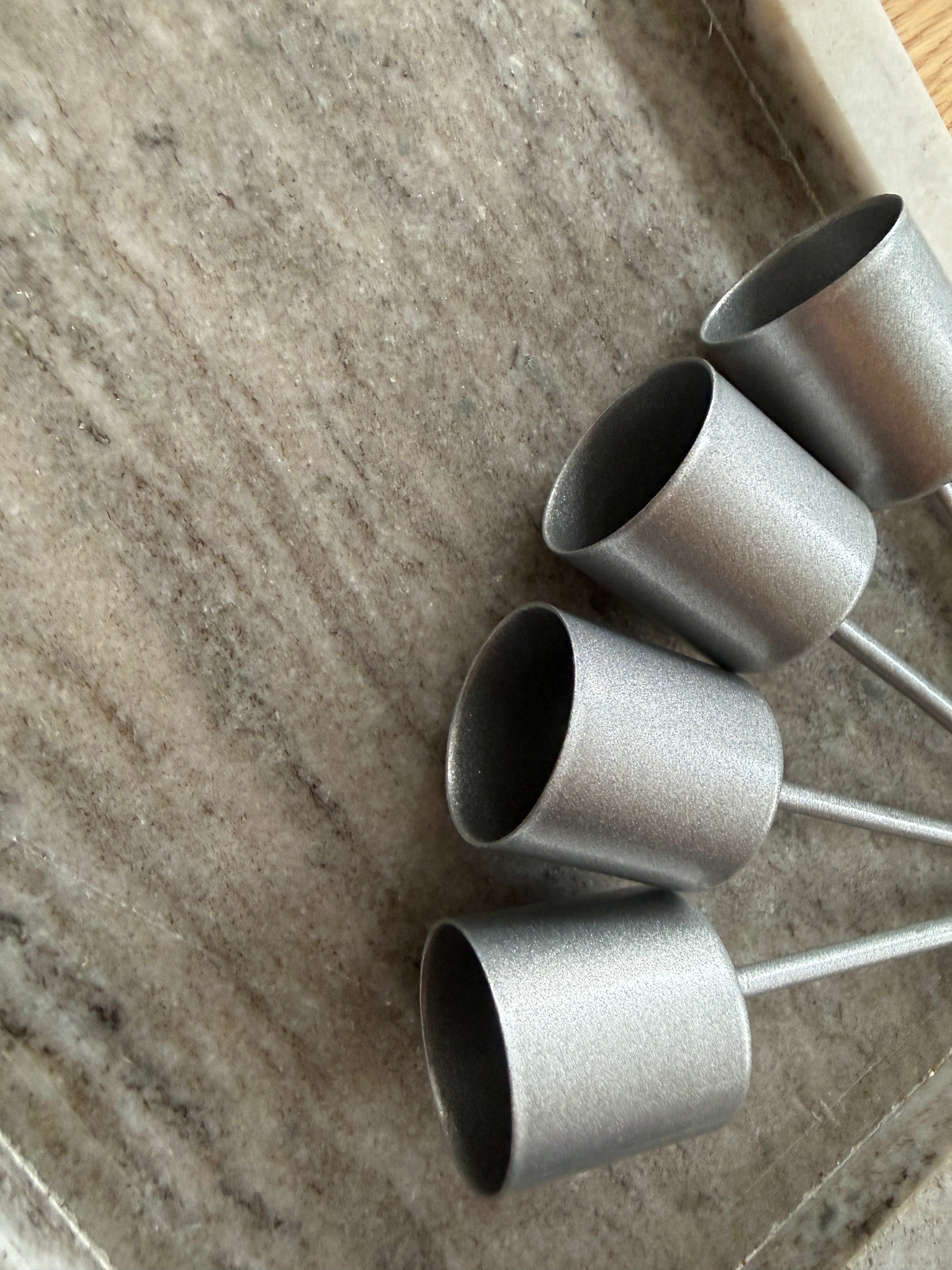 Kerzenhalter Adventskranz mit Dorn für Stabkerzen 2,5 cm - matt