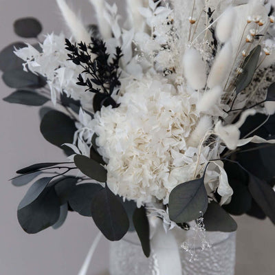Brautstrauß Trockenblumen Eukalyptus Sarah | 60 cm | Boho Hochzeitstrauß - Lykke&You