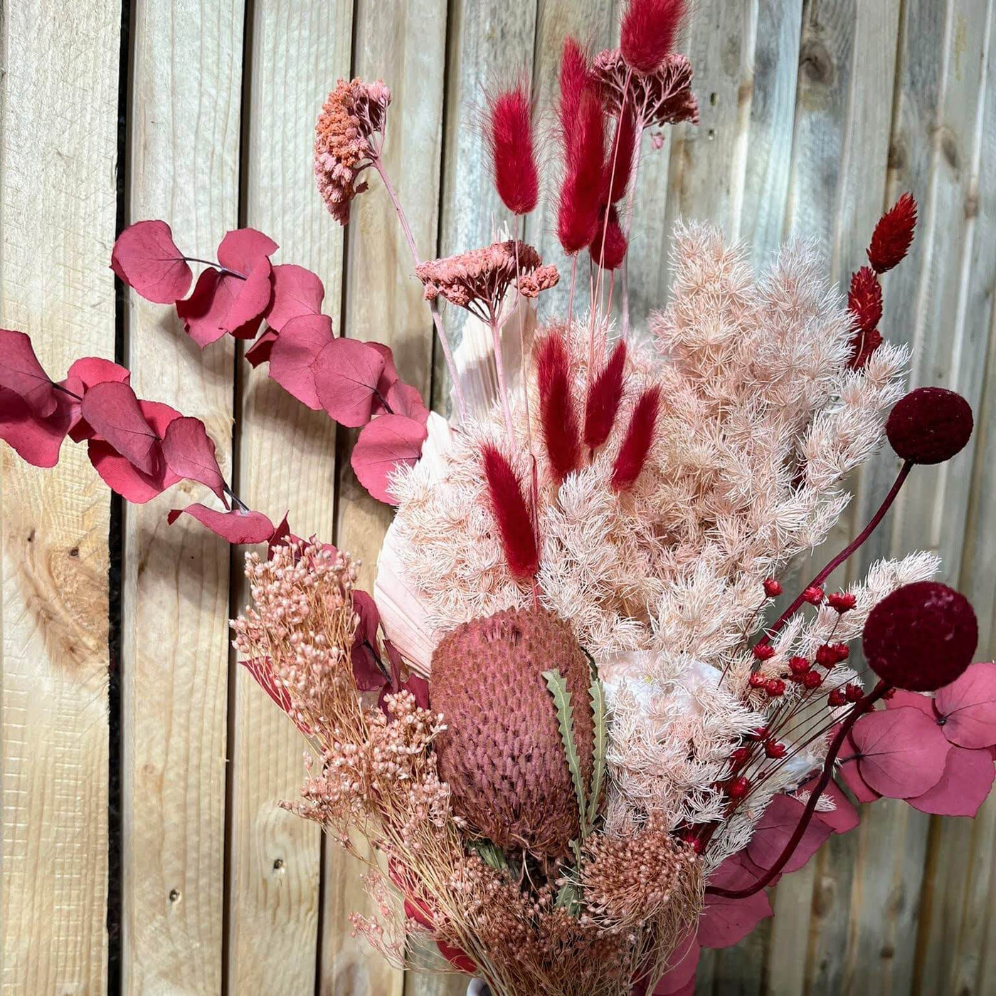 Valentine's Charm Trockenblumenstrauß - Ewige Liebe in Blüten
