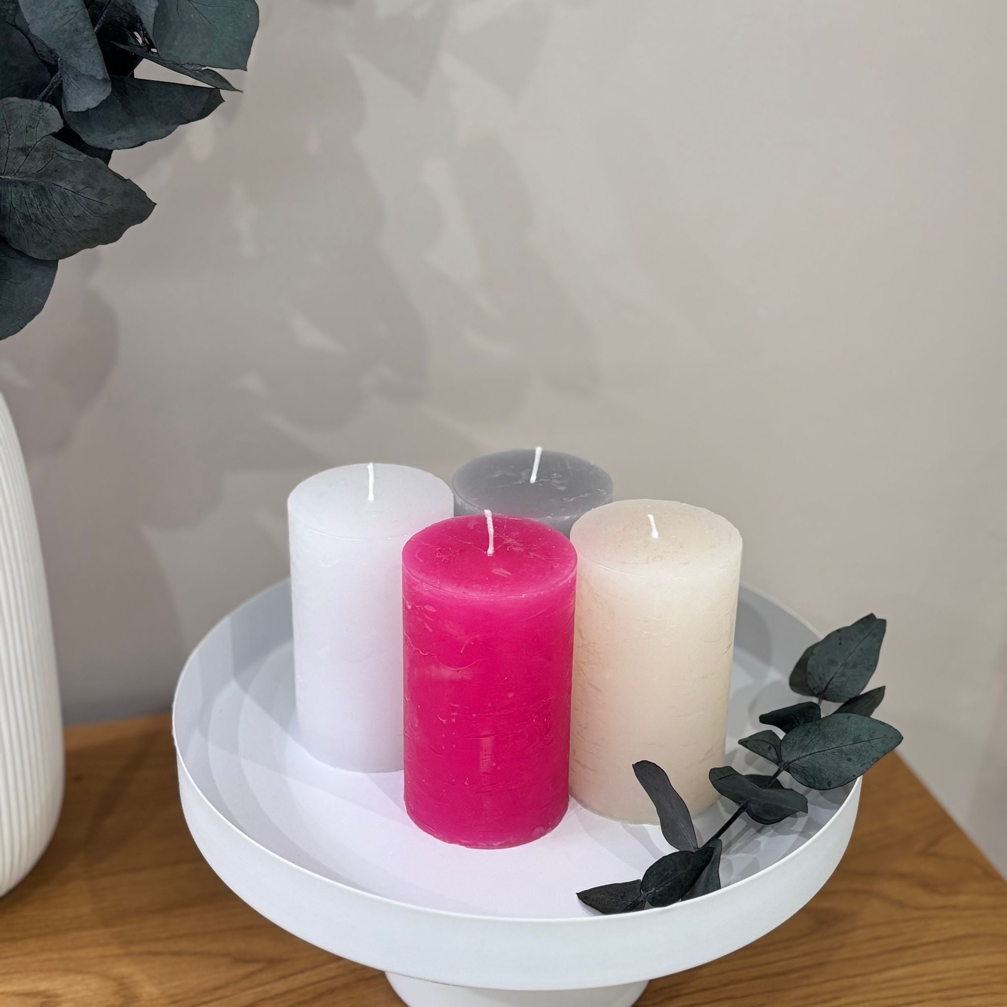 4er Set Rustickerzen für Adventskranz - Lykke&You GmbH