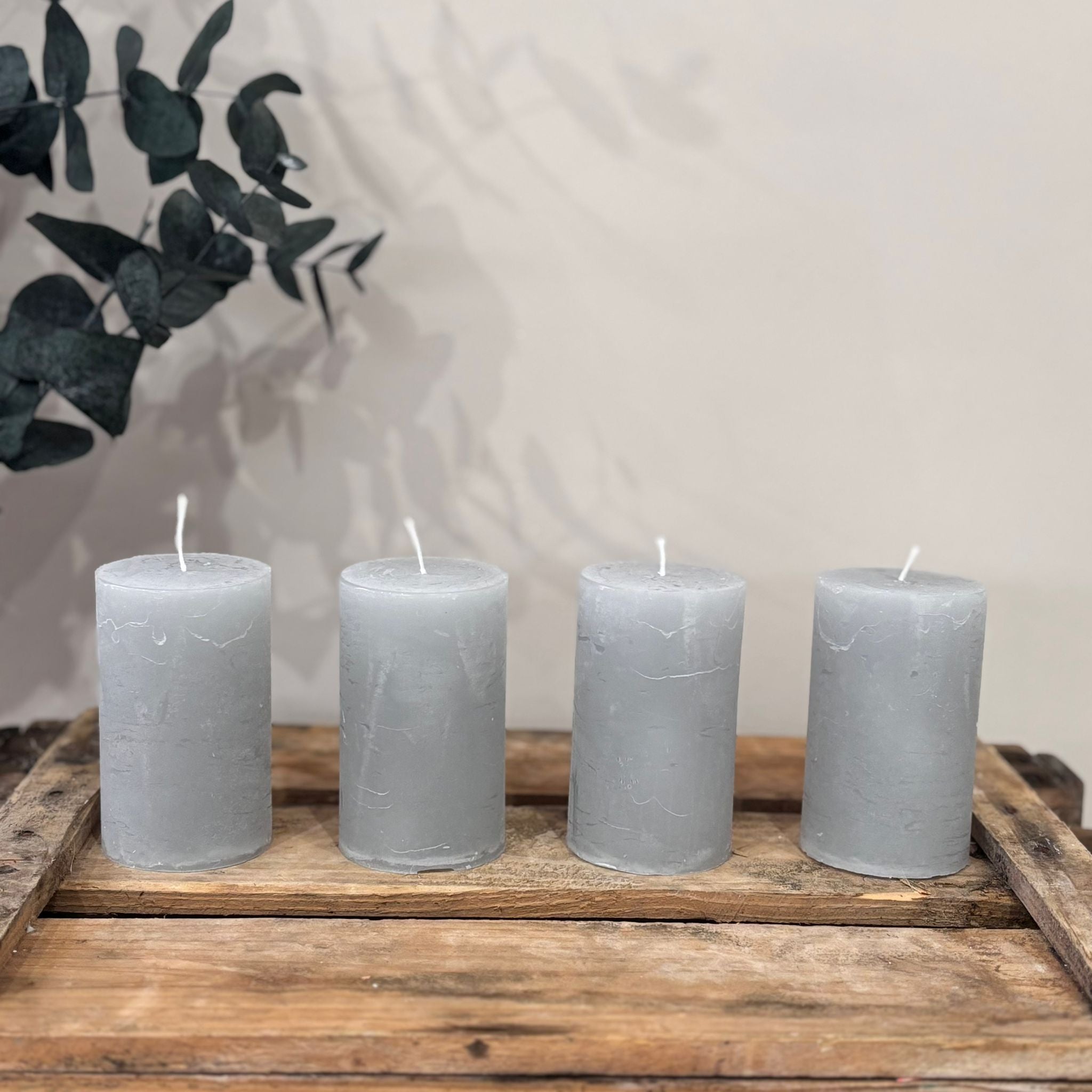 4er Set Rustickerzen für Adventskranz - Lykke&You GmbH