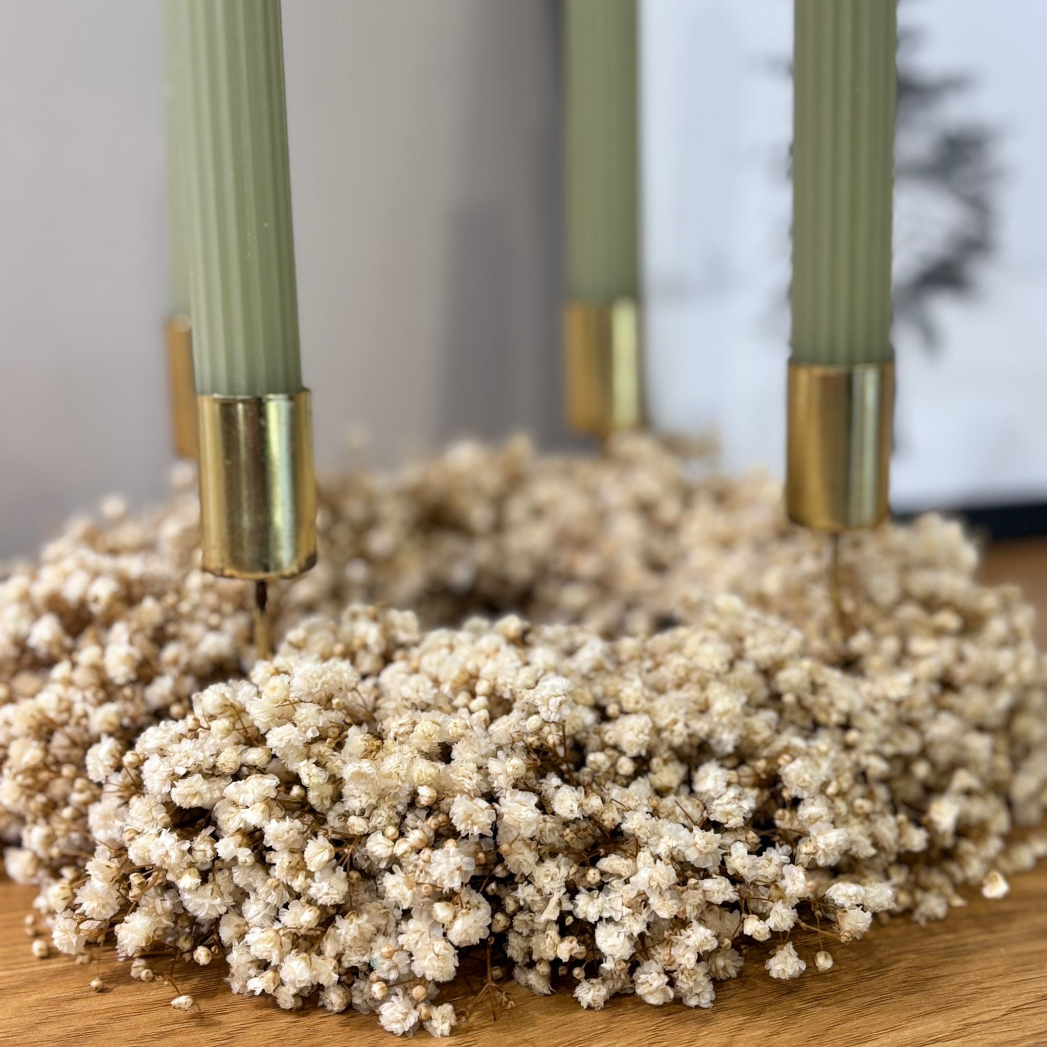 Adventskranz "Schneeflockenzauber" in weiss