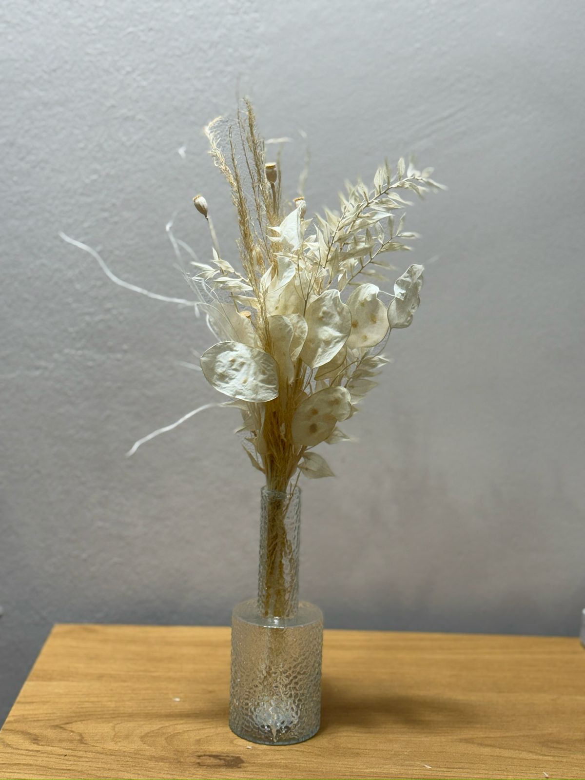 Trockenblumen Mini Strauß Lunaria weiß - Outlet