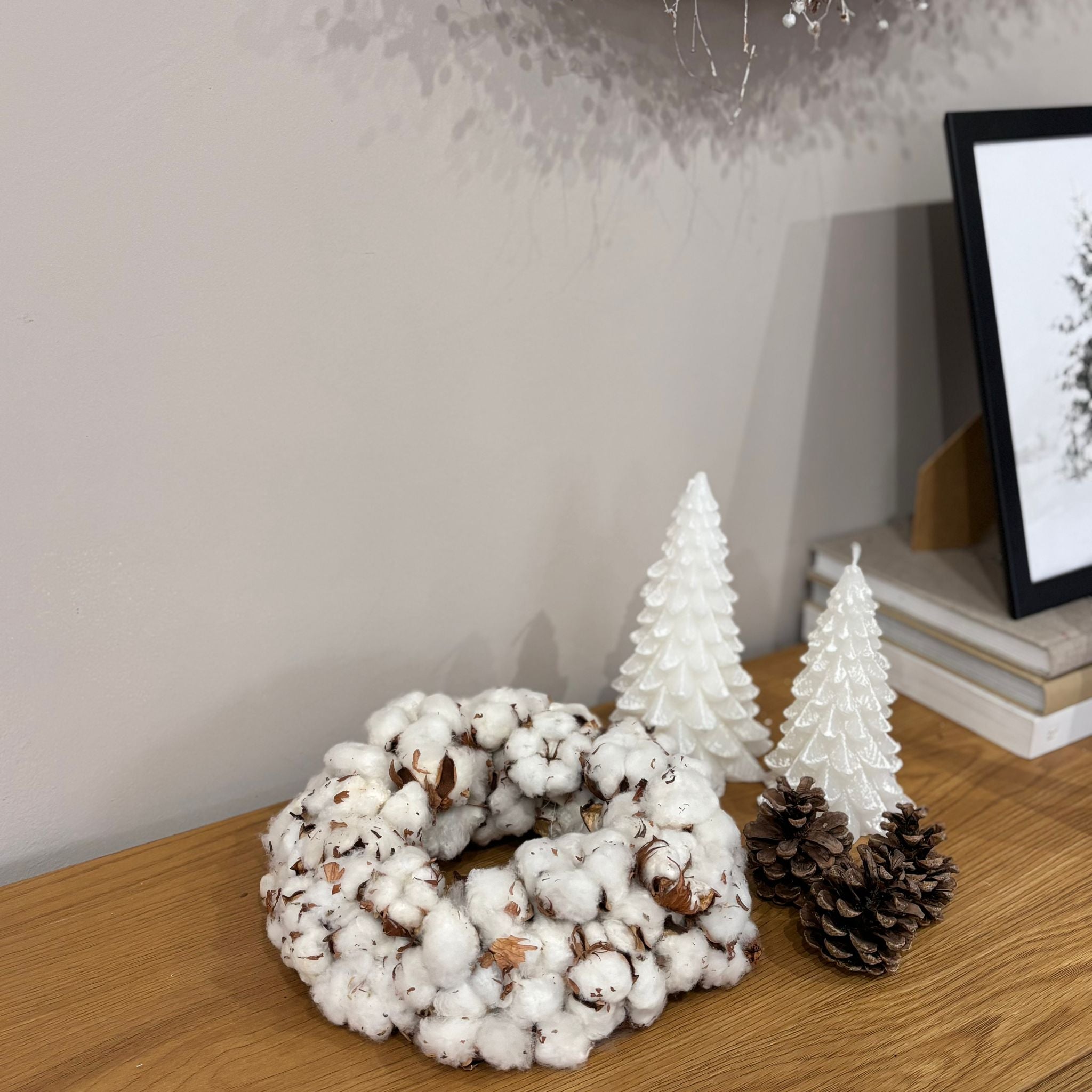 Pure Cotton - Baumwollkranz 25 cm