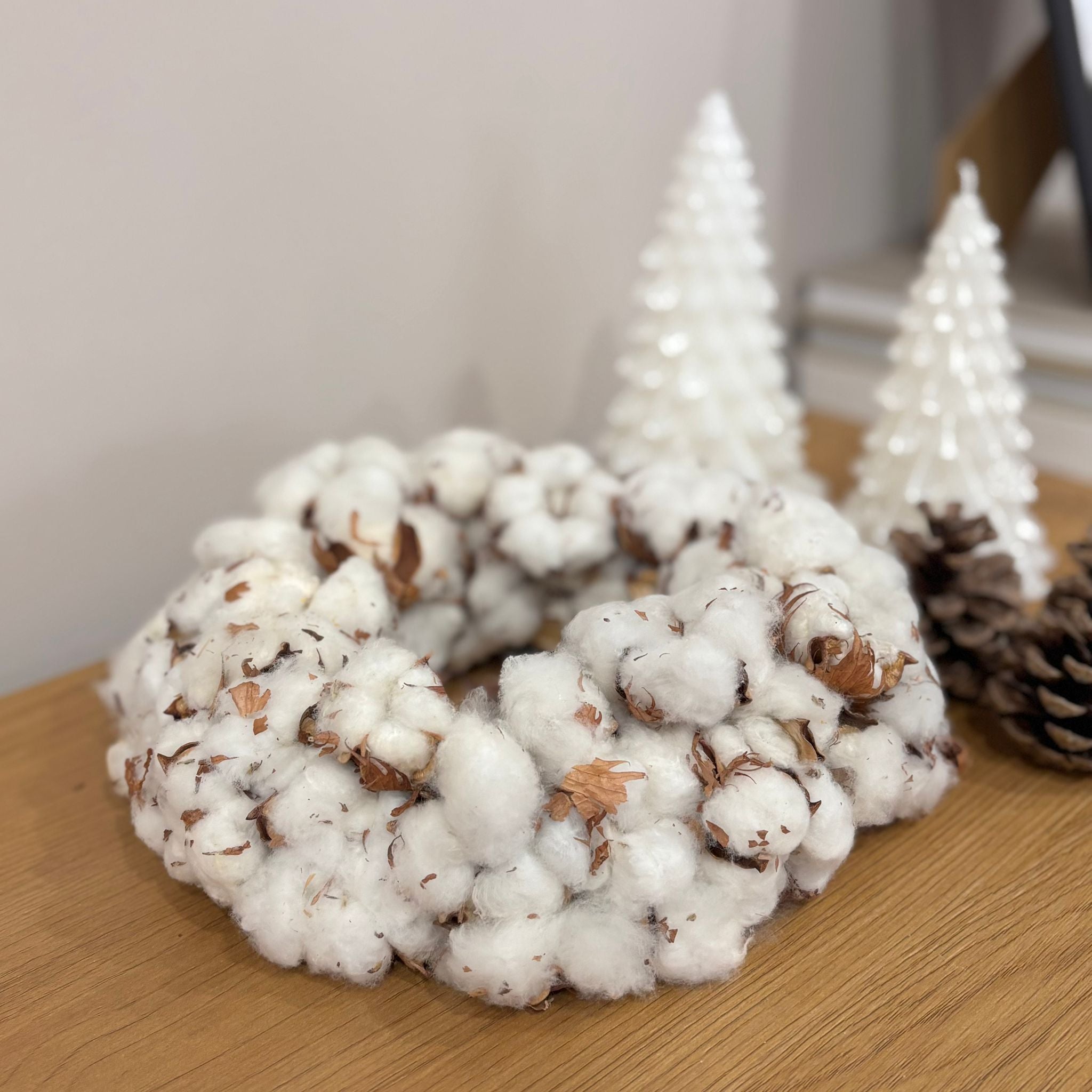 Pure Cotton - Baumwollkranz 30cm