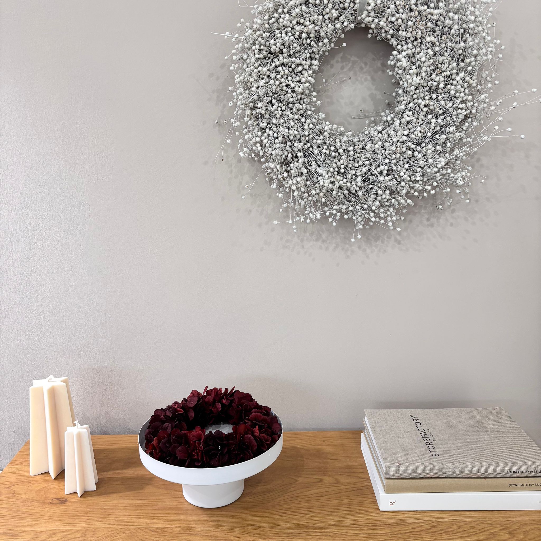 Trockenblumenkranz Hortensien klein