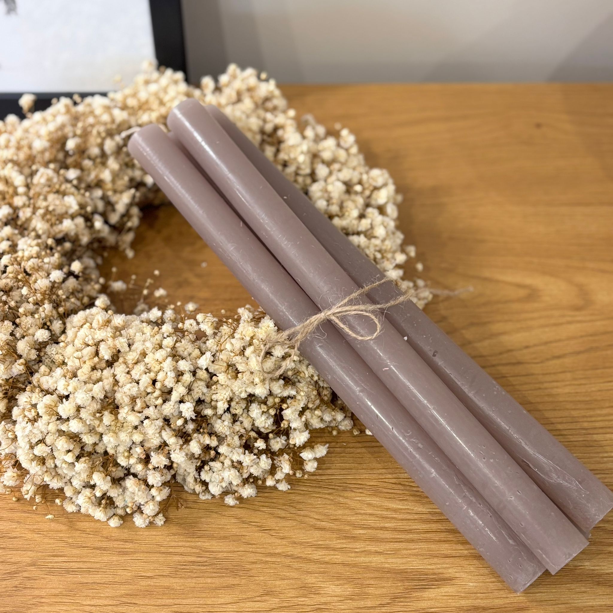 4er Set Stabkerzen für Adventskranz