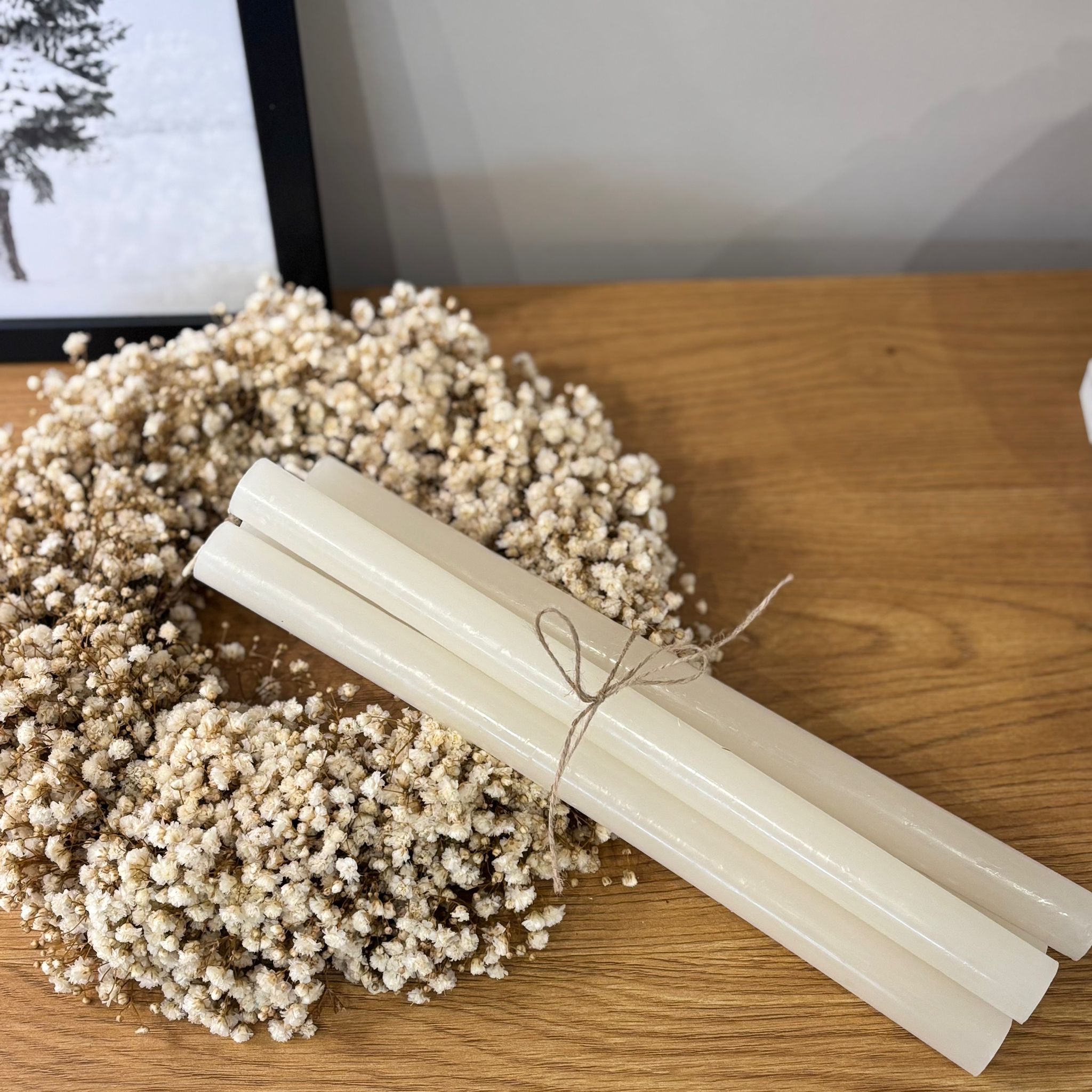 4er Set Stabkerzen für Adventskranz