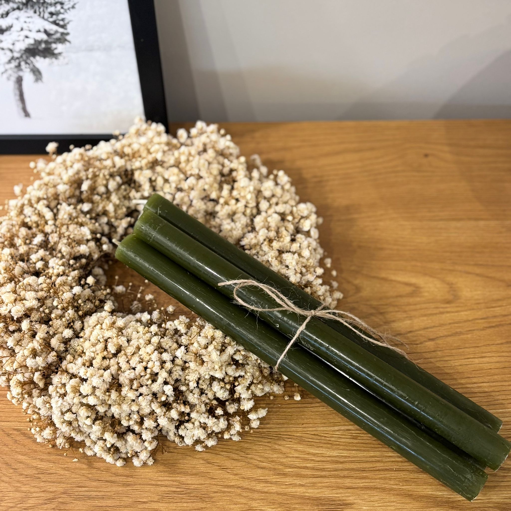 4er Set Stabkerzen für Adventskranz