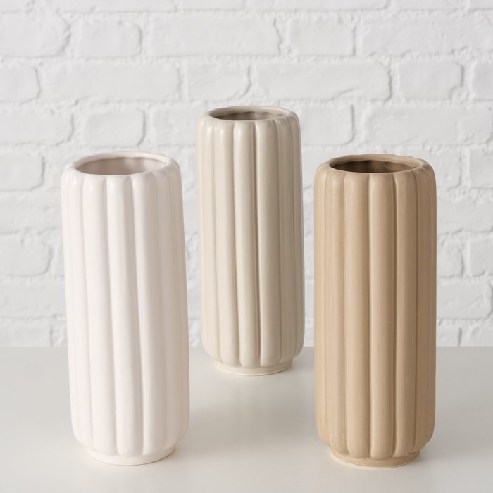 Vase Ohyo mit Rillen - Lykke&You GmbH