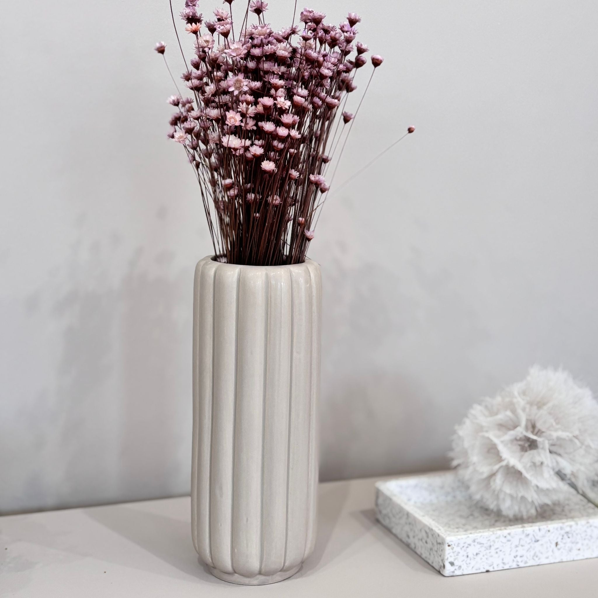 Vase Ohyo mit Rillen - Lykke&You GmbH