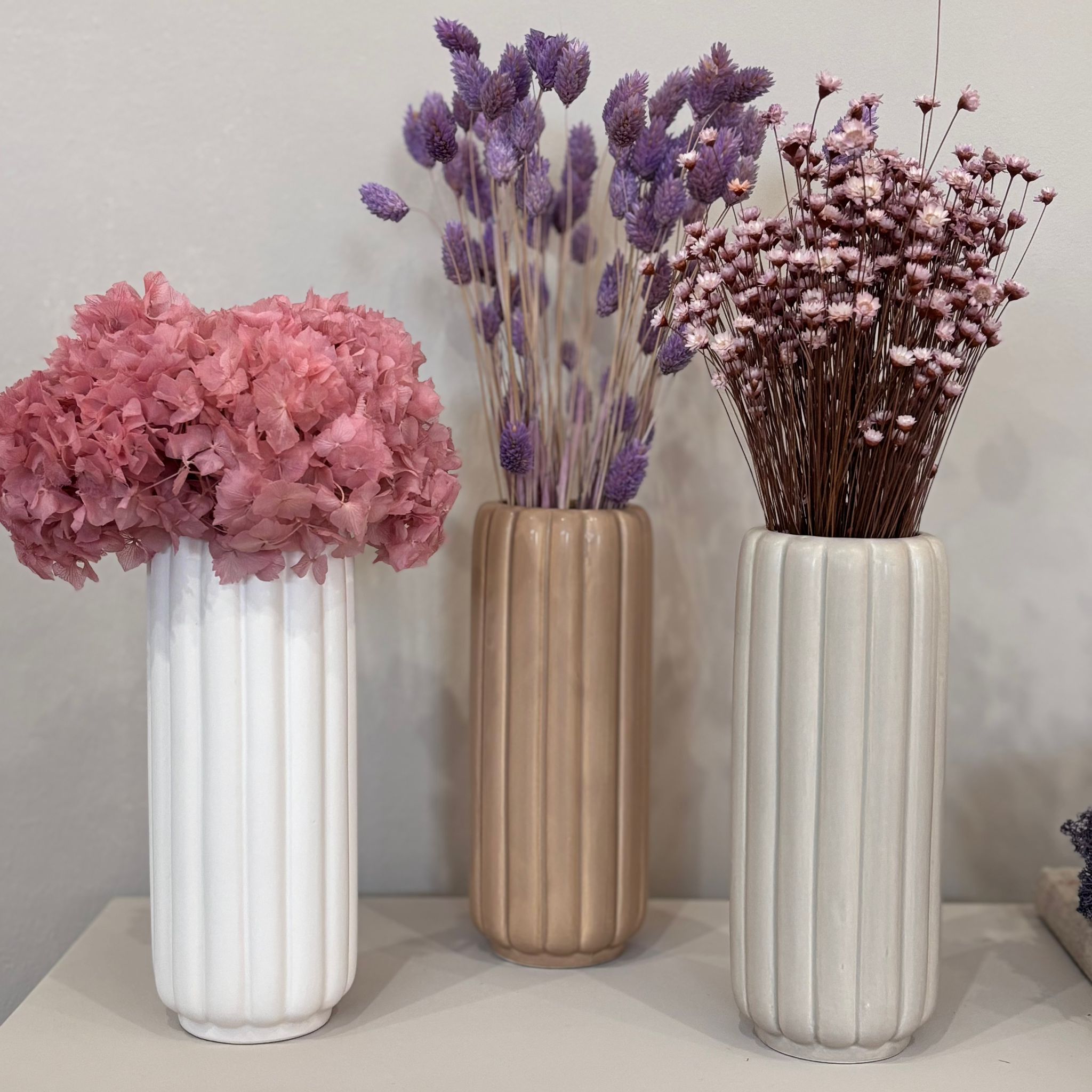 Vase Ohyo mit Rillen - Lykke&You GmbH