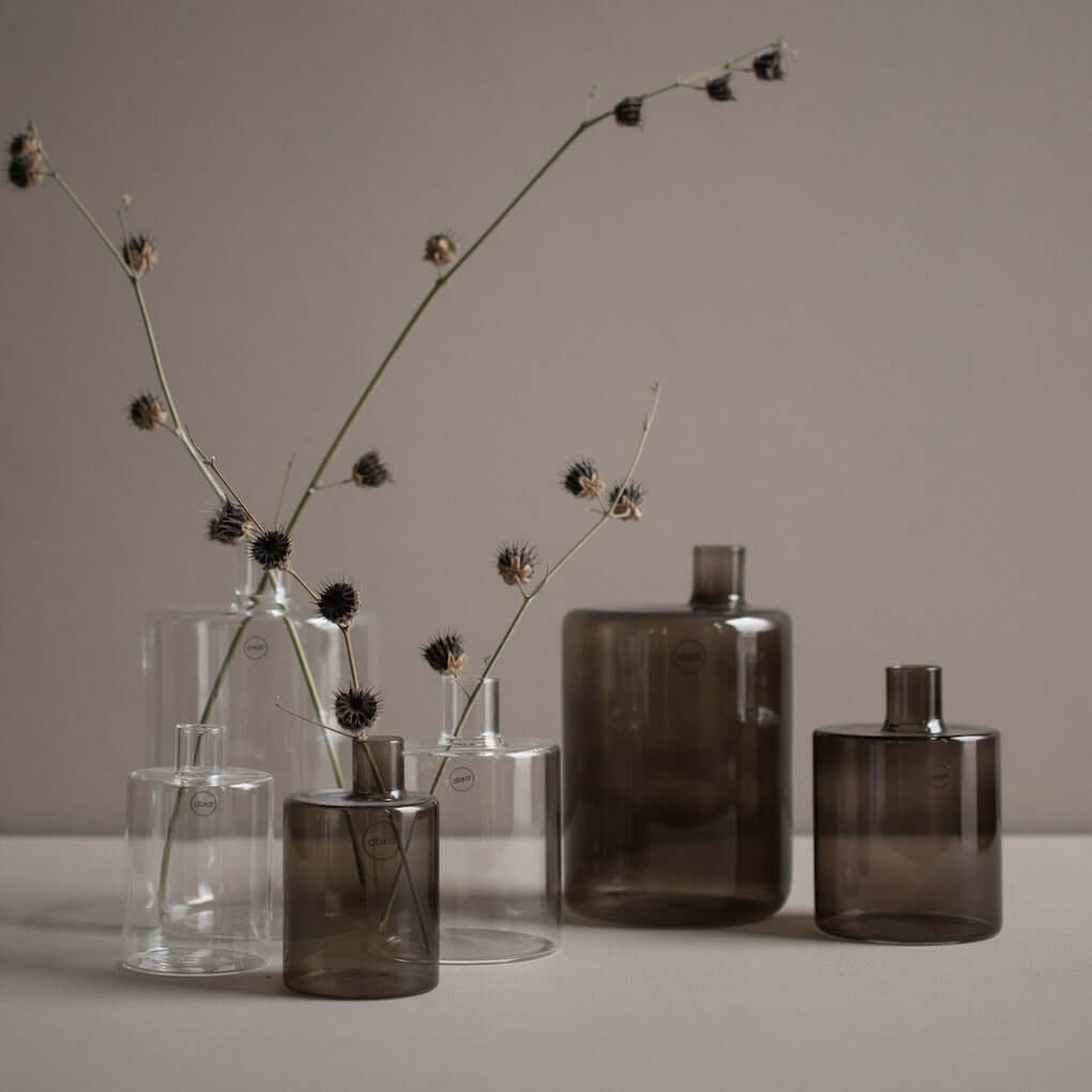 dbkd Pipe Vase Glas - die perfekte Vase für kleine Sträuße - Lykke&You GmbH