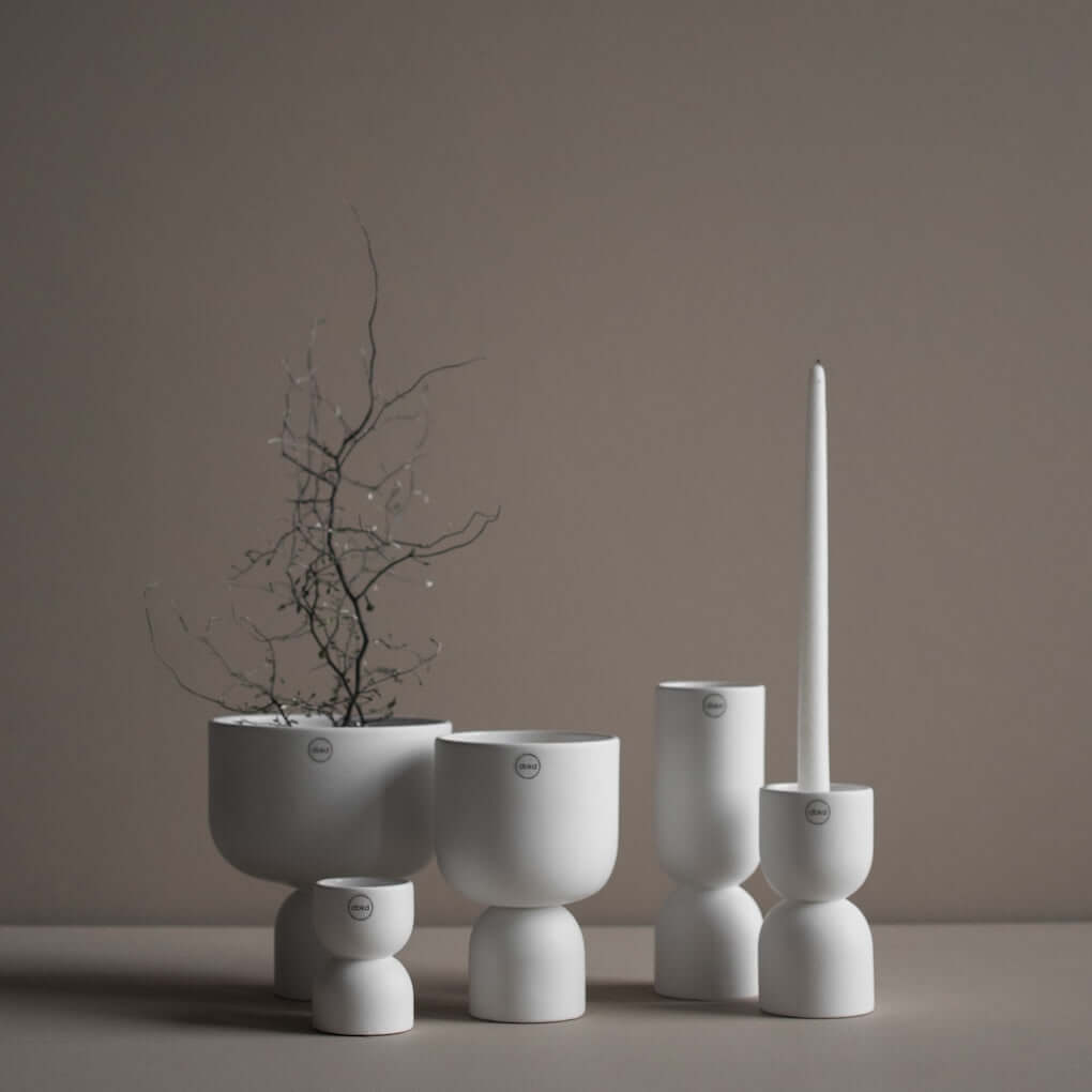dbkd Post Vase Keramik weiß - Lykke&You GmbH