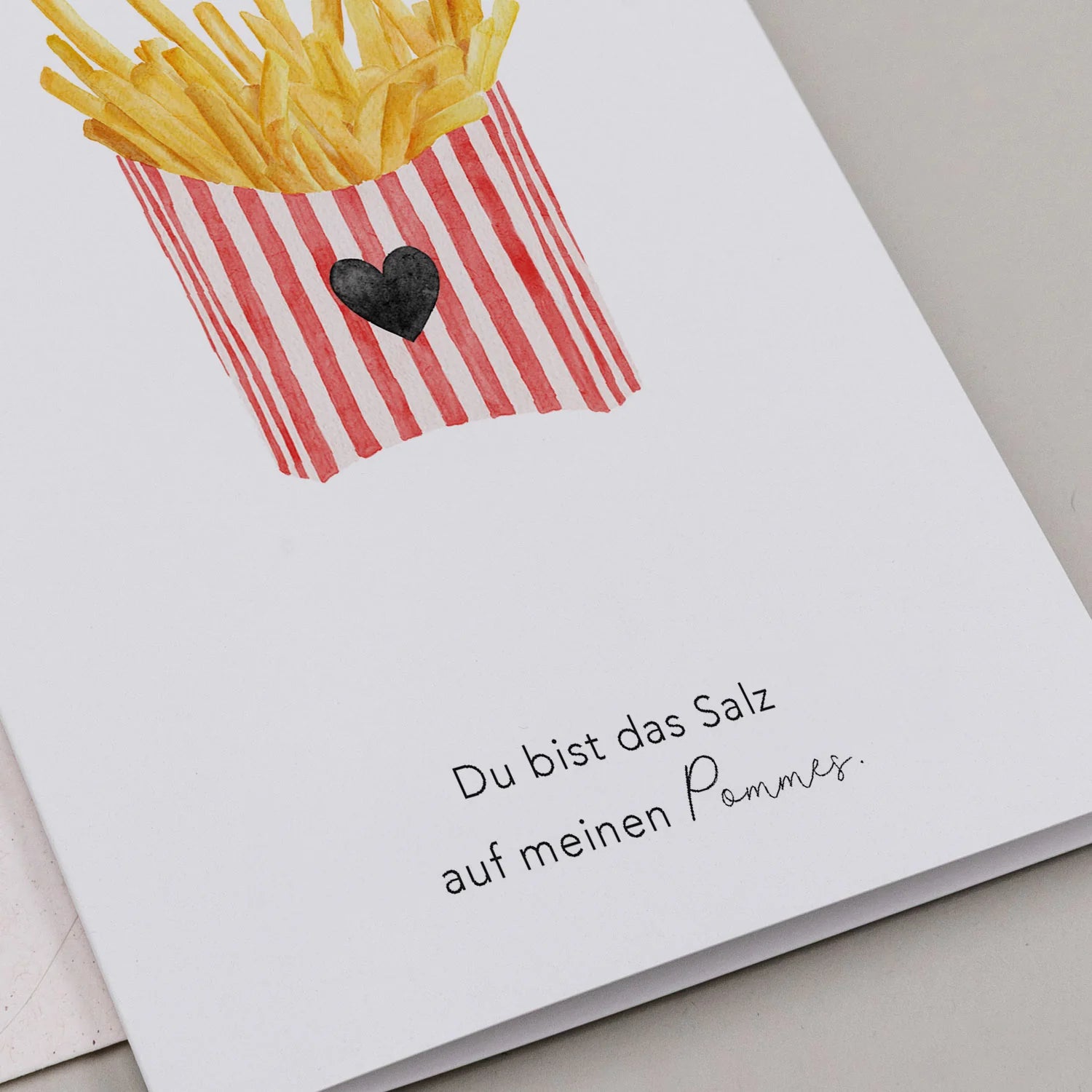 Eulenschnitt Klappkarte - Pommes