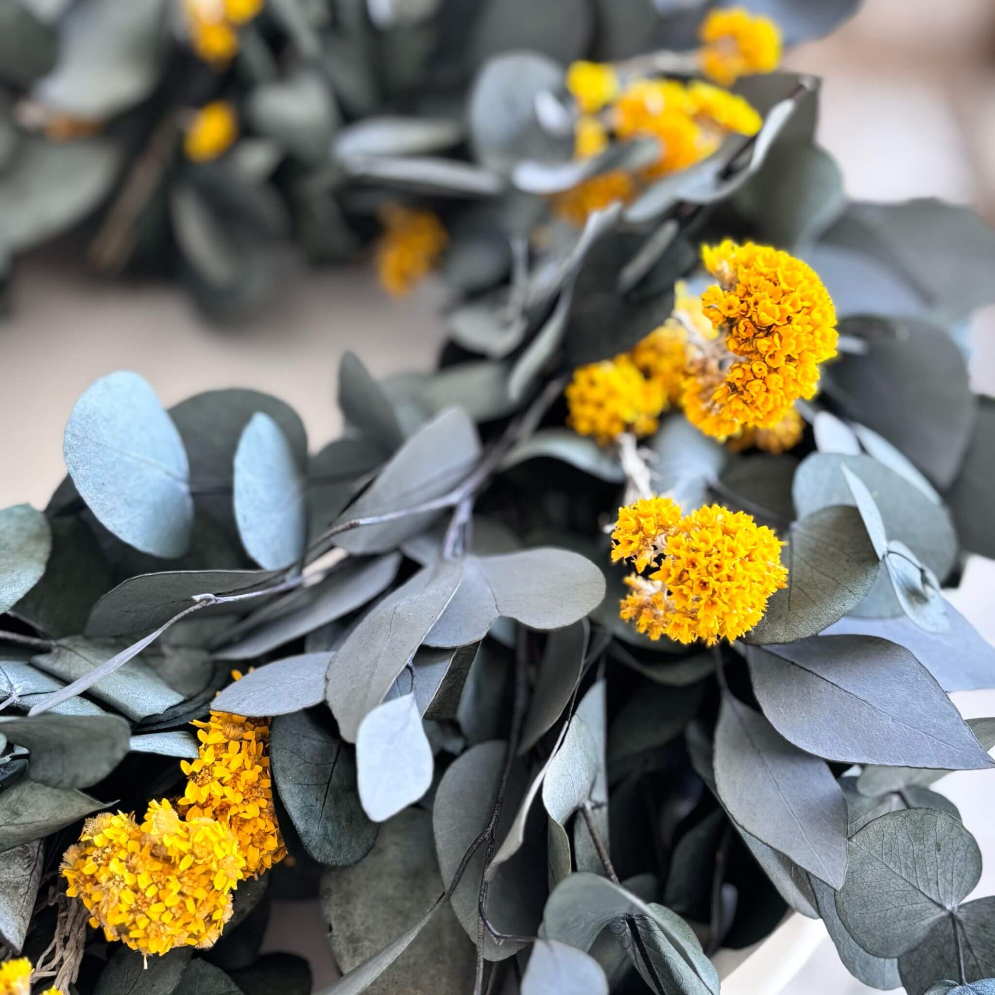 XL Kranz Trockenblumen Eukalyptus glow - Lykke&You GmbH