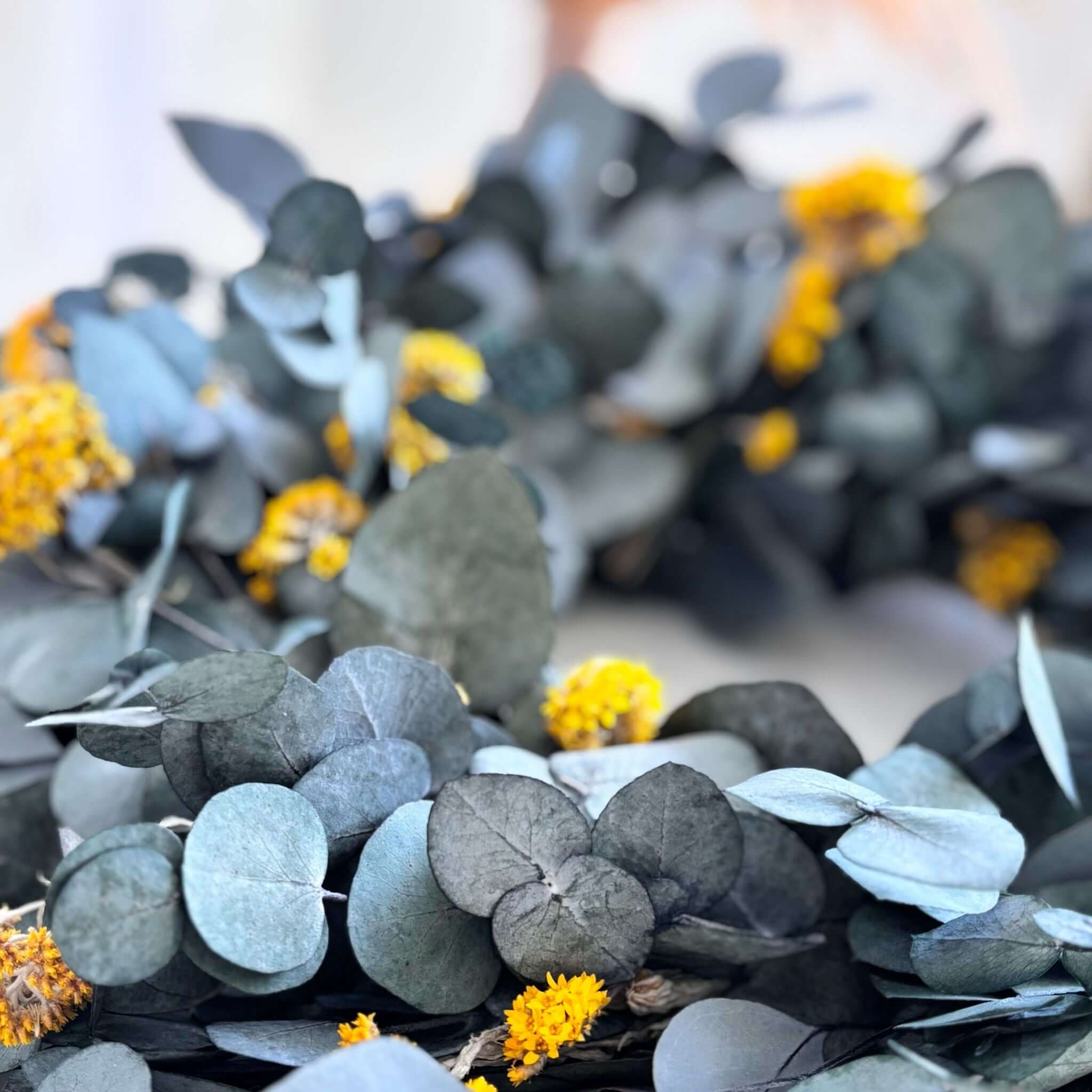 XL Kranz Trockenblumen Eukalyptus glow - Lykke&You GmbH