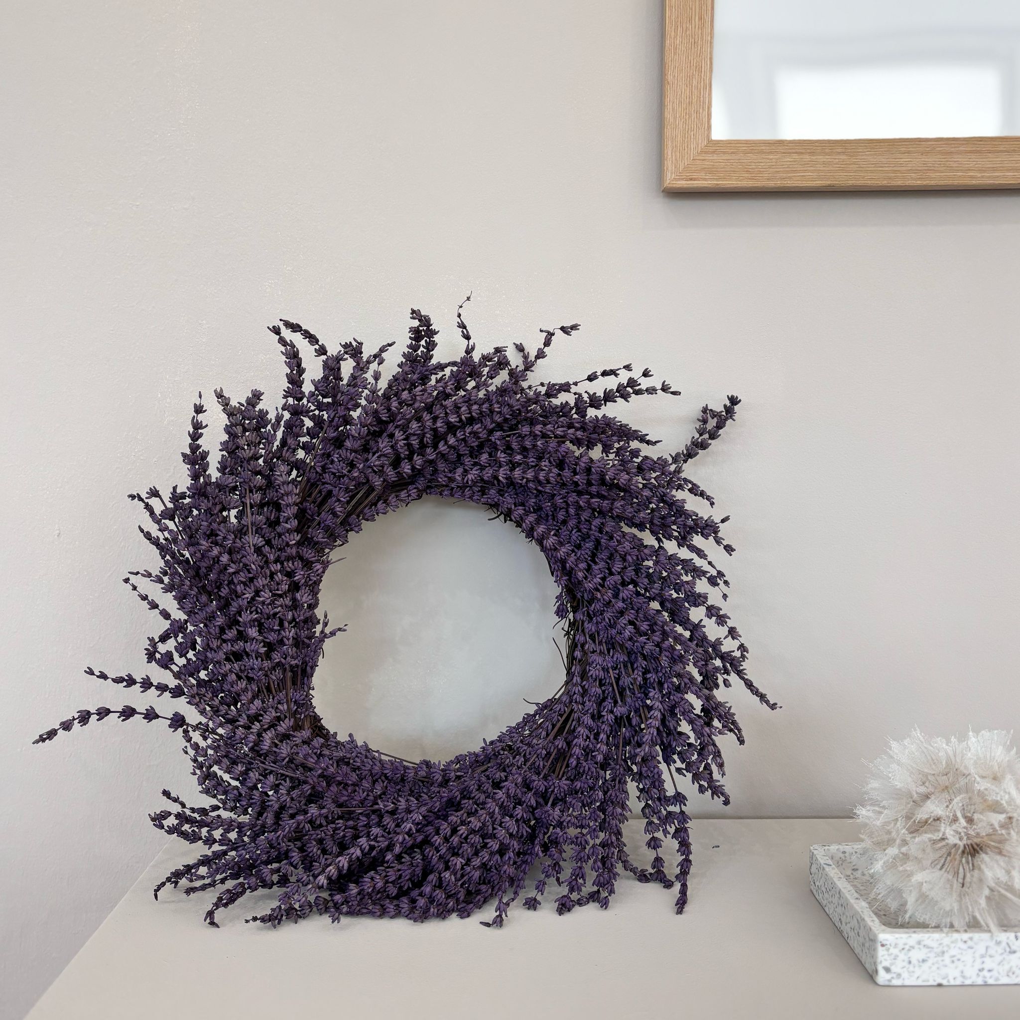 Trockenblumenkranz Lavendel 40cm - Lykke&You GmbH