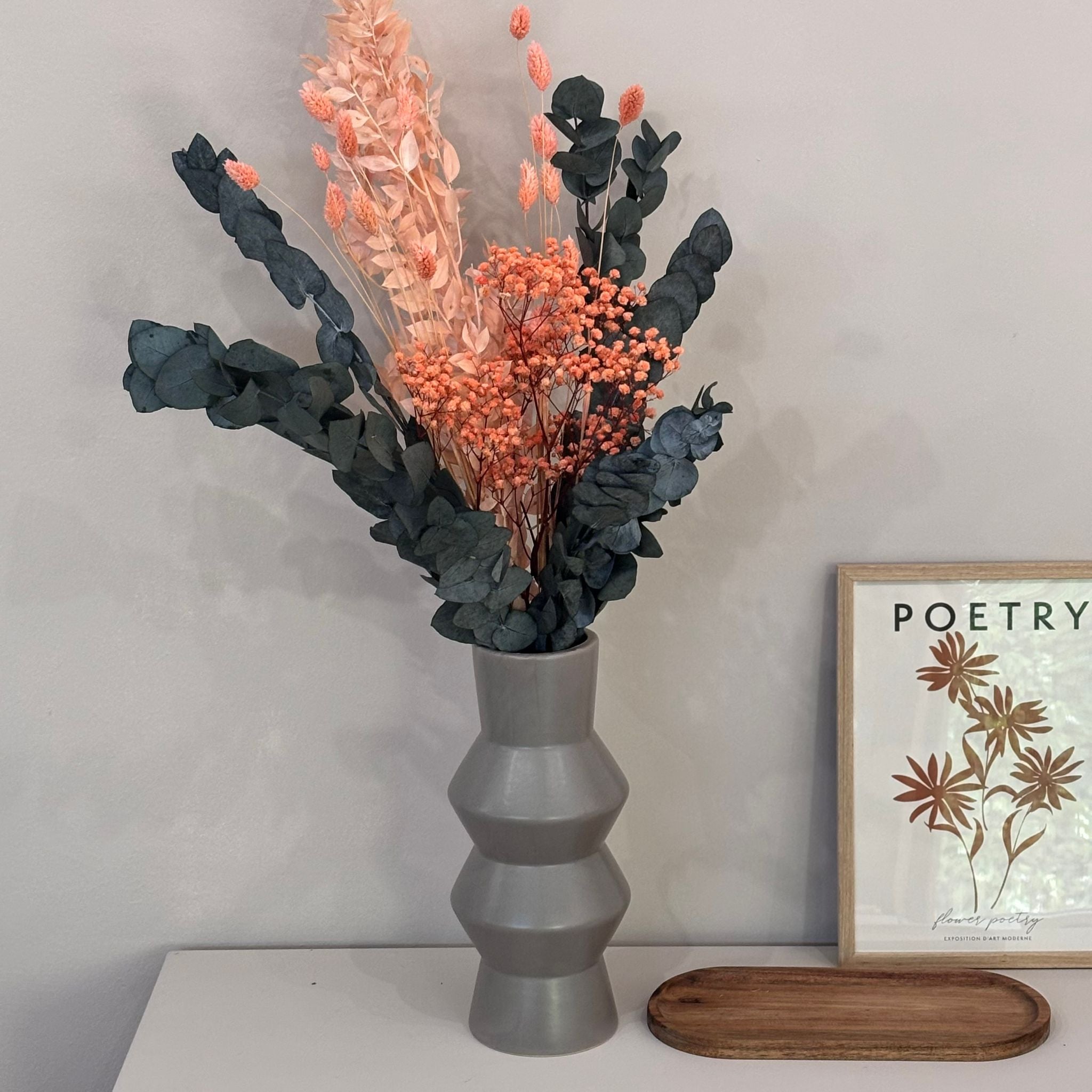 Faszinierendes Flair: Der Trockenblumenstrauß Flamazing apricot - Lykke&You GmbH