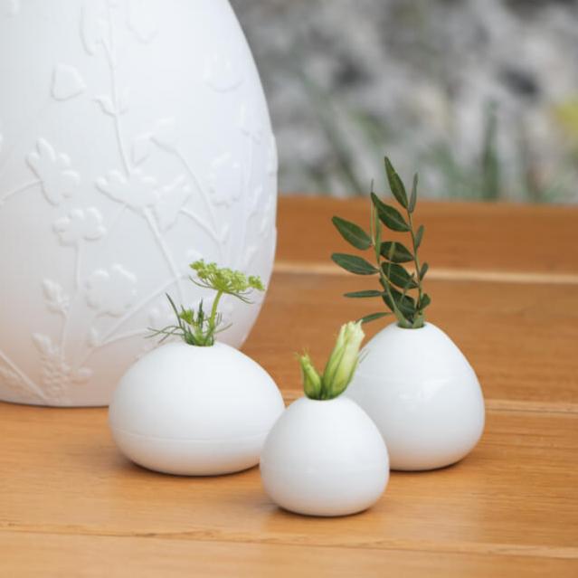 RÄDER Porcelain vase – elegance with unique glaze - set of 3 vases