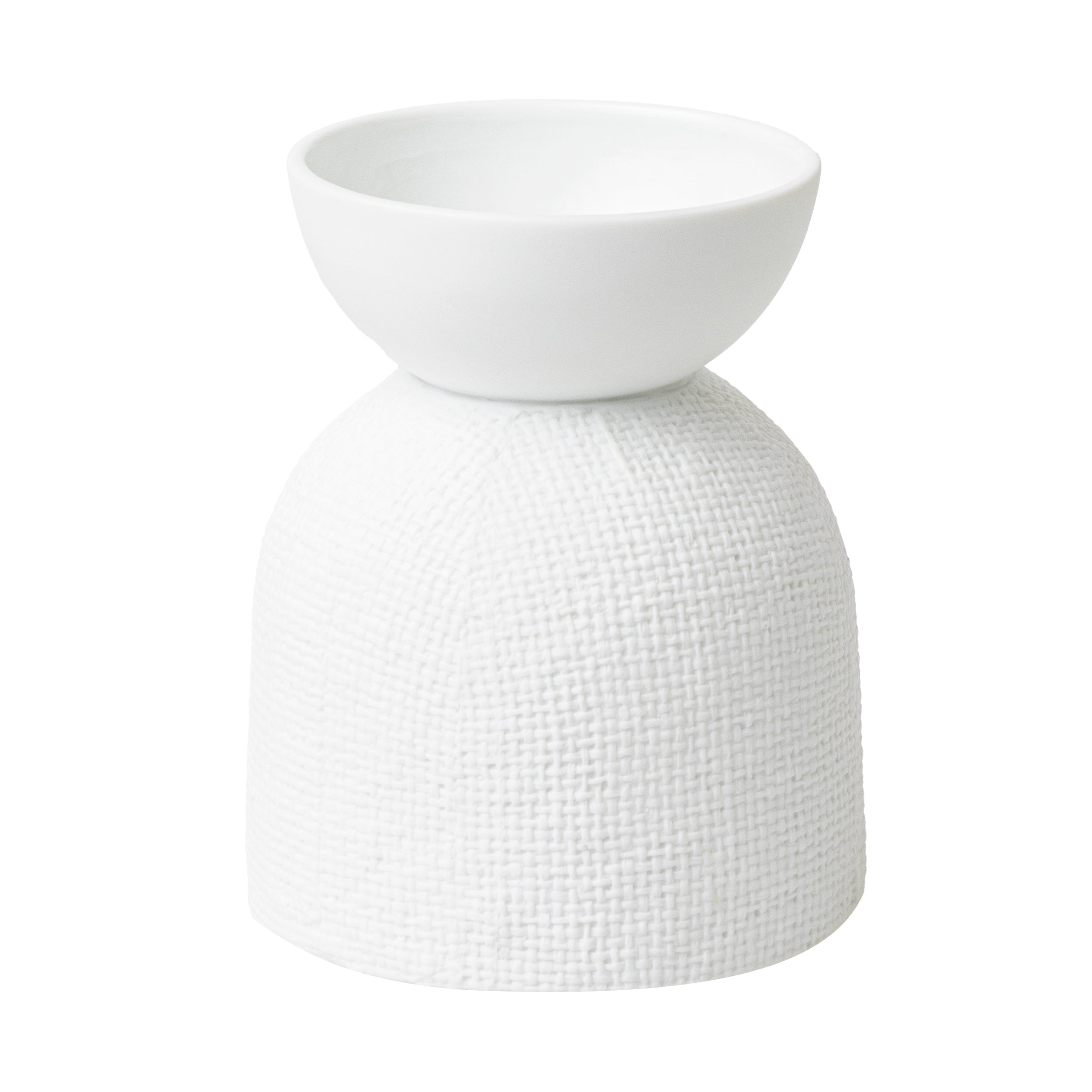 RÄDER Elegantes Kerzenhalter-Design – weißes Porzellan mit Relief und Prägung - Lykke&You GmbH