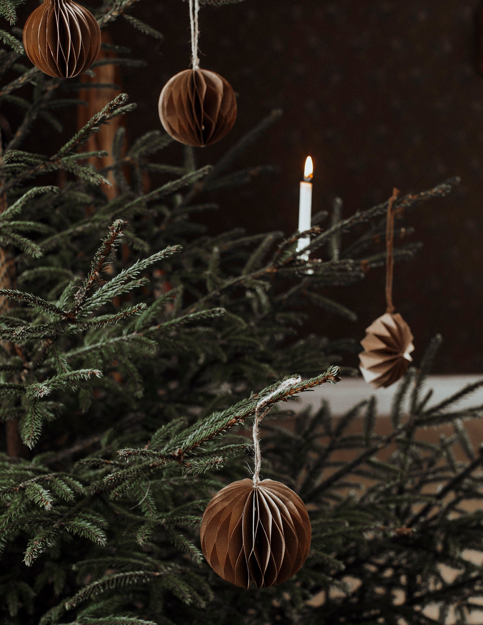 BOLMSÖ Weihnachtsanhänger braun L - Lykke&You GmbH