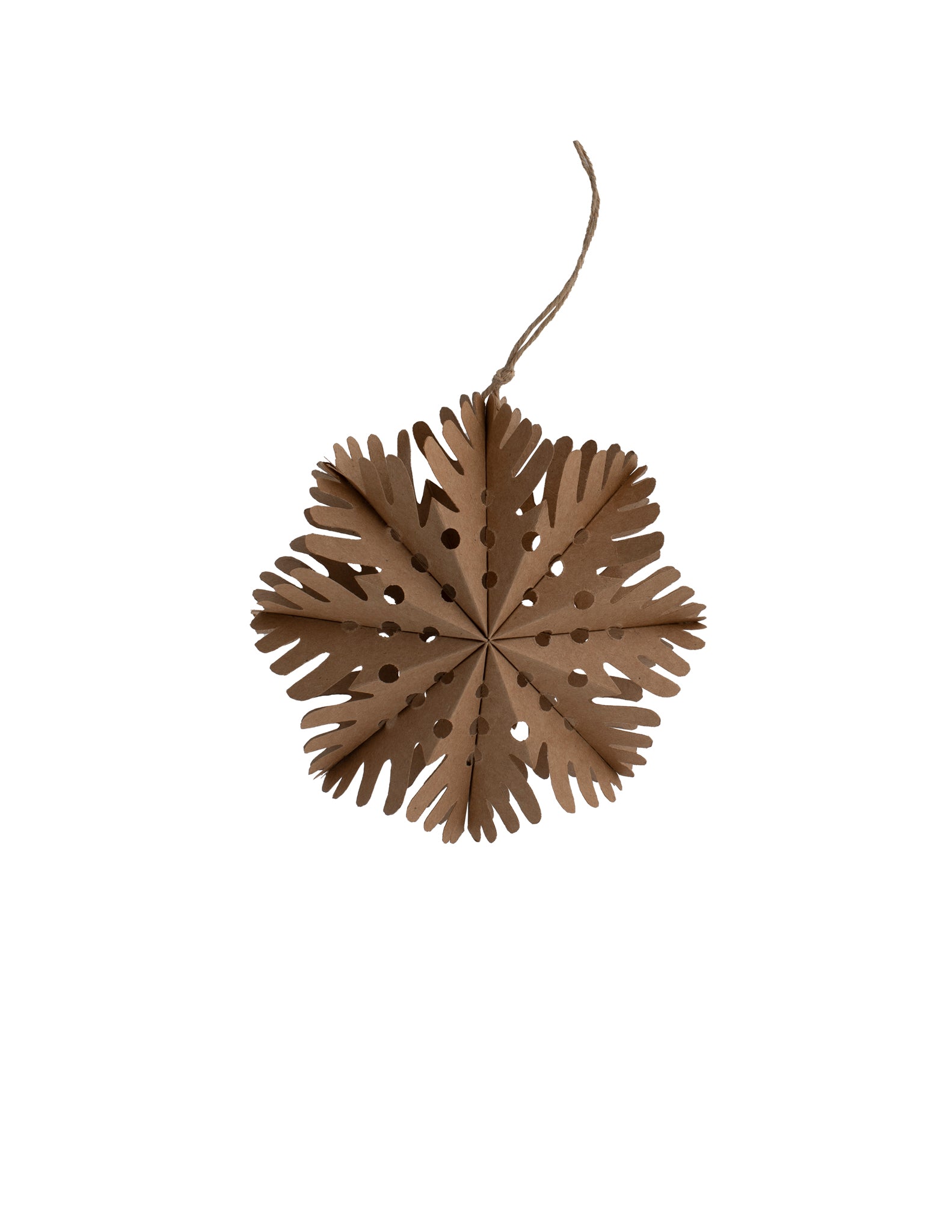 BUSTERUD Weihnachtstern aus Papier braun Small - Lykke&You GmbH
