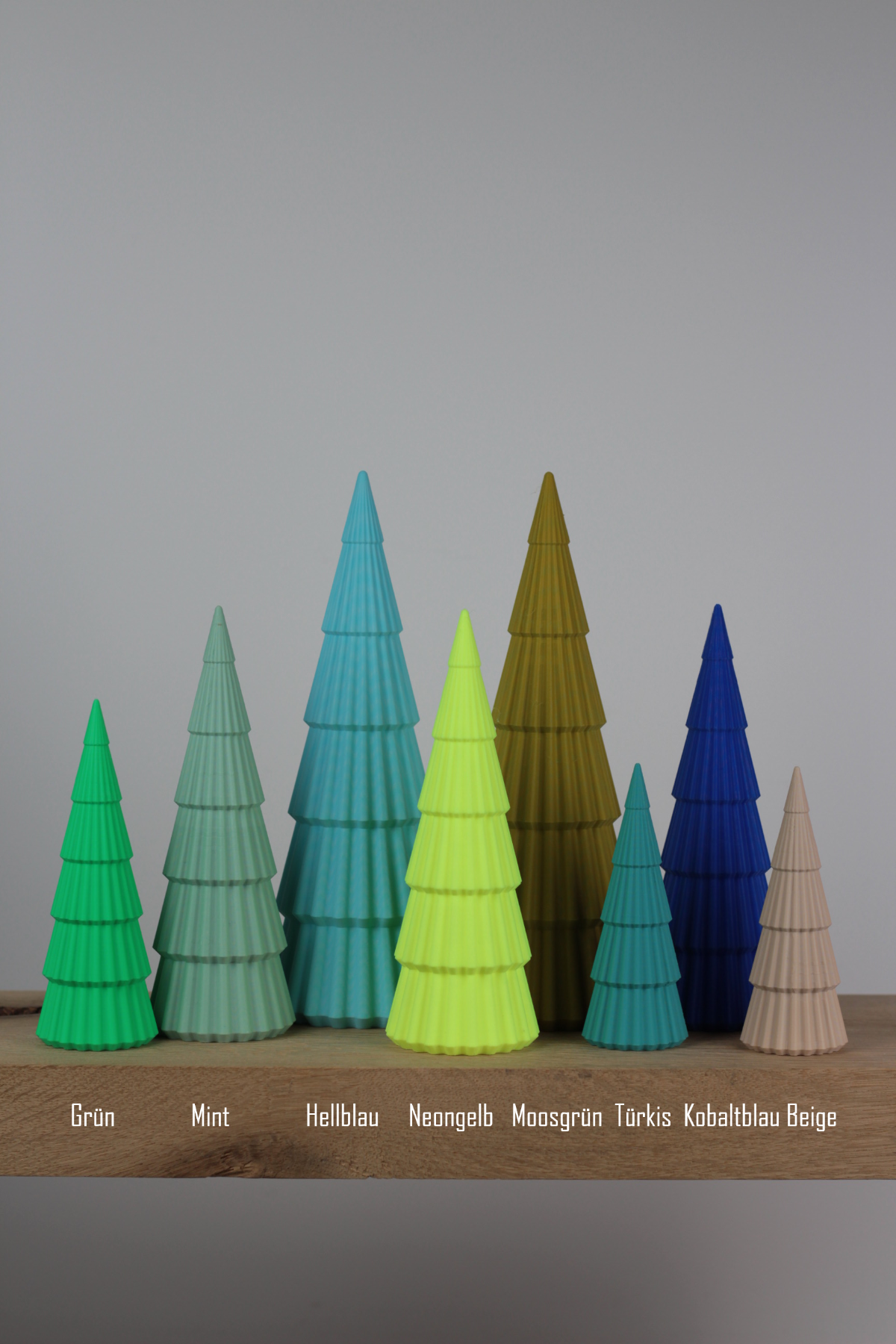 Aufsteller - Tannenbaum geriffelt 3D Druck