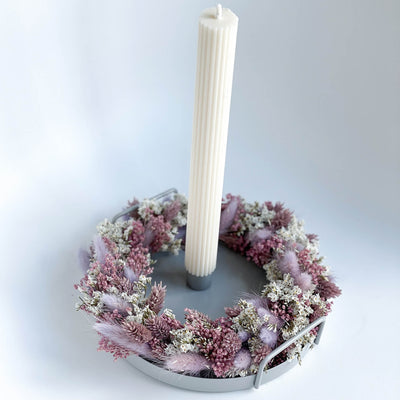 Trockenblumenkranz lila I 20 cm | Handgefertigt - Lykke&You