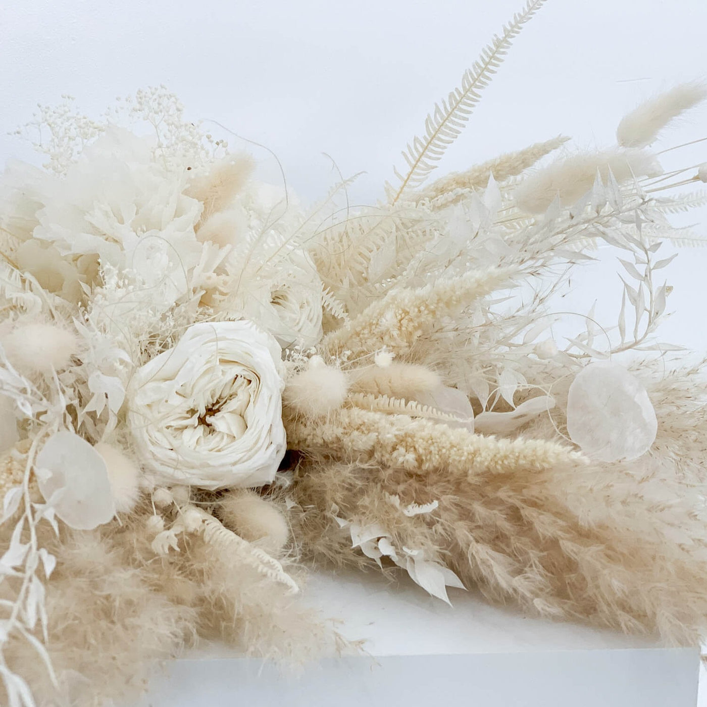 Brautstrauß Trockenblumen Pampasgras beige | Hochzeitstrauß Pampasgras von Lykke&You